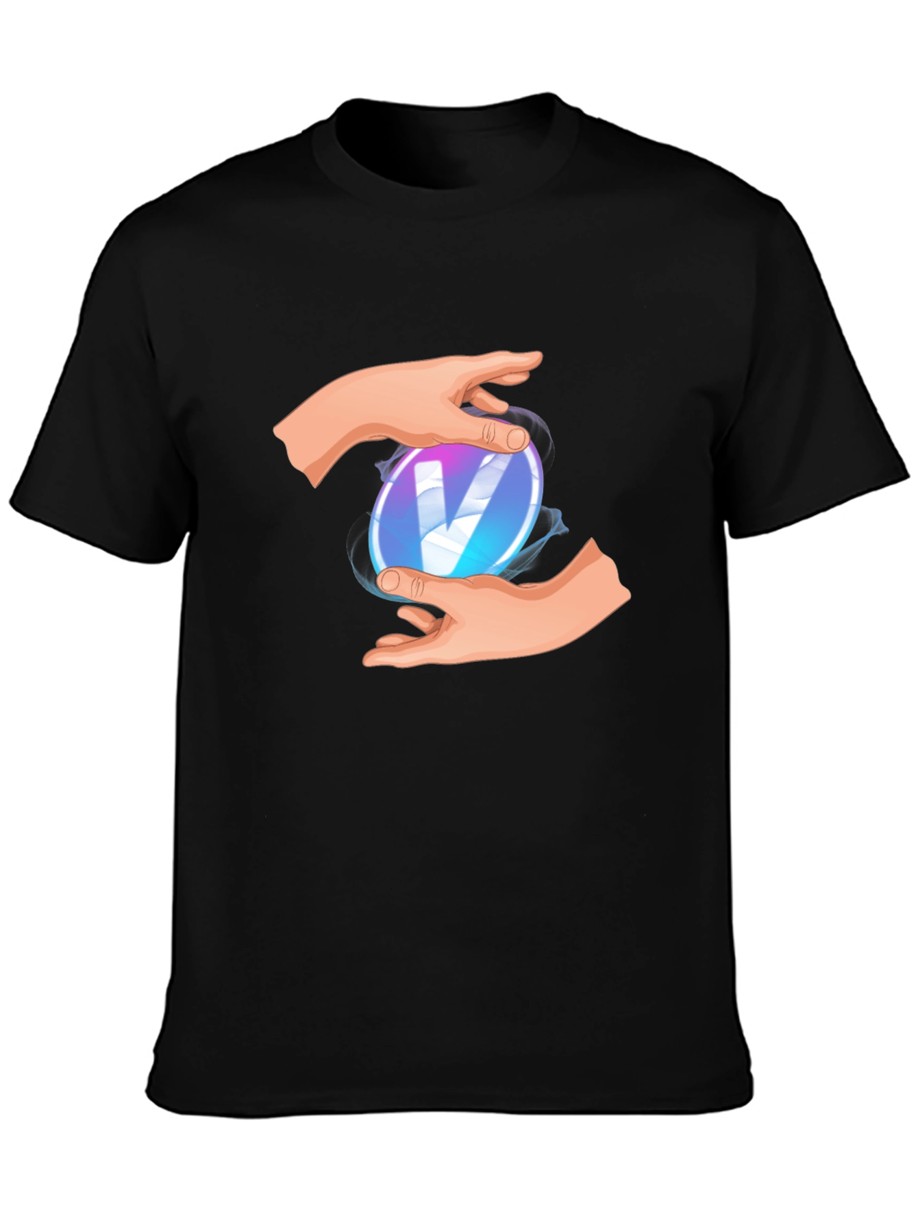 Black Mystic 'V' Black Tee view 3