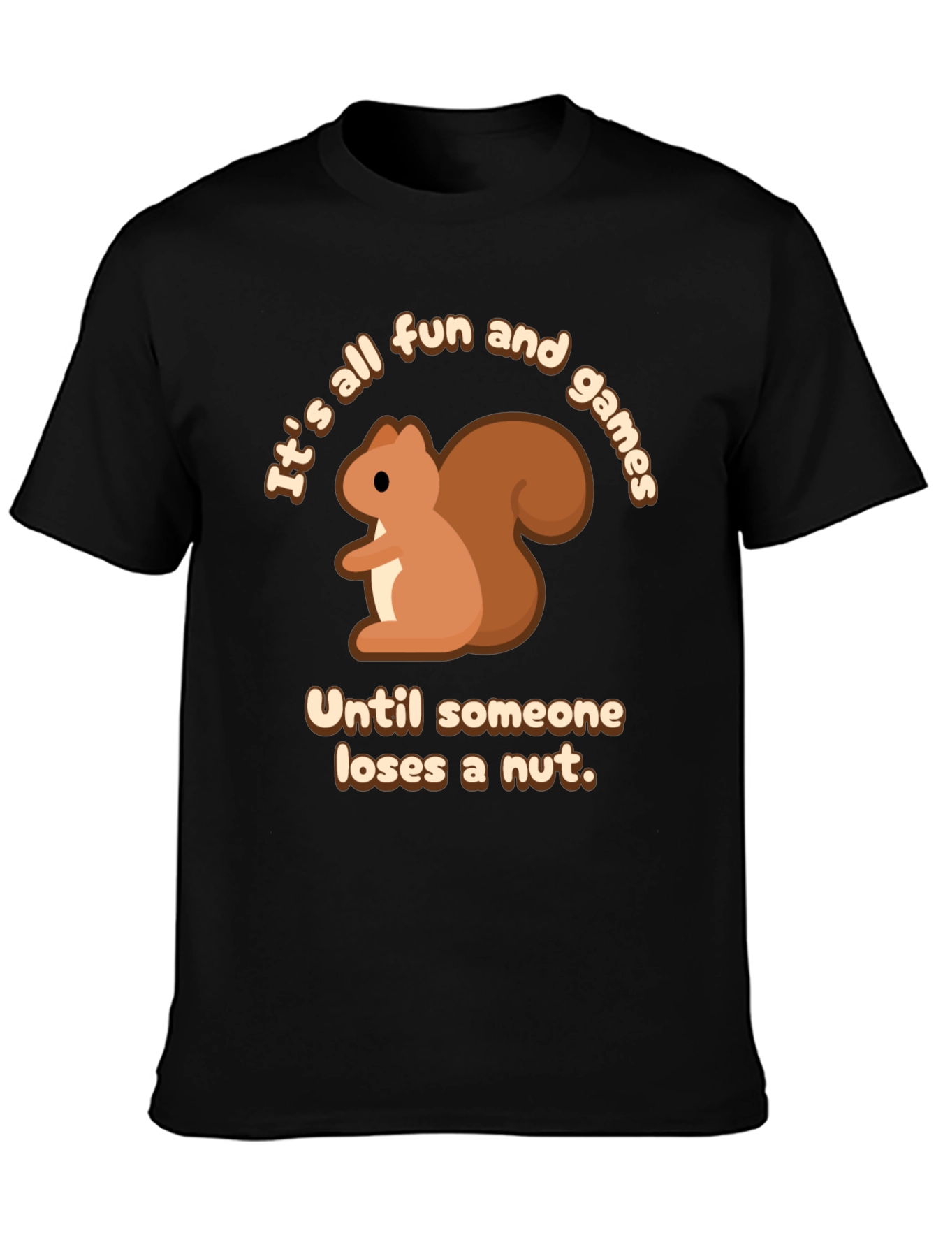 Black Squirrel Fun & Games T-Shirt view 3