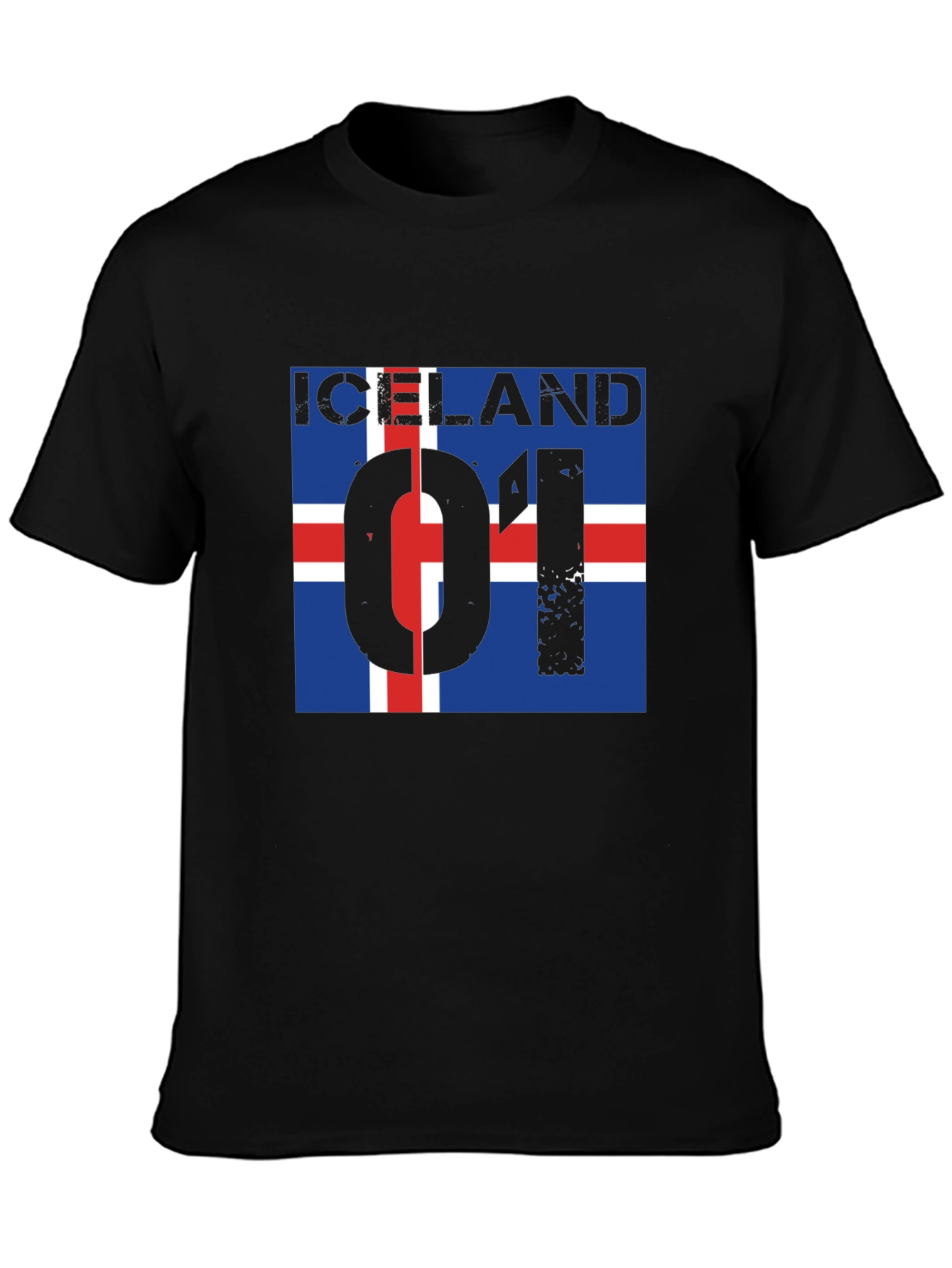 Iceland Flag Graphic Print T-Shirt - 3