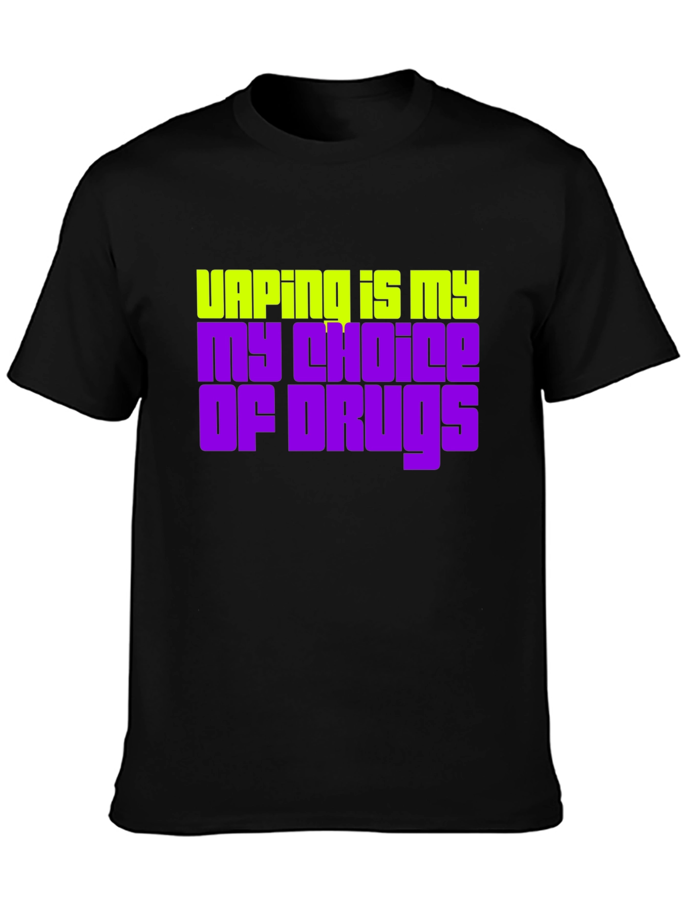 Black Vaping Is My Choice Graphic Tee view 3