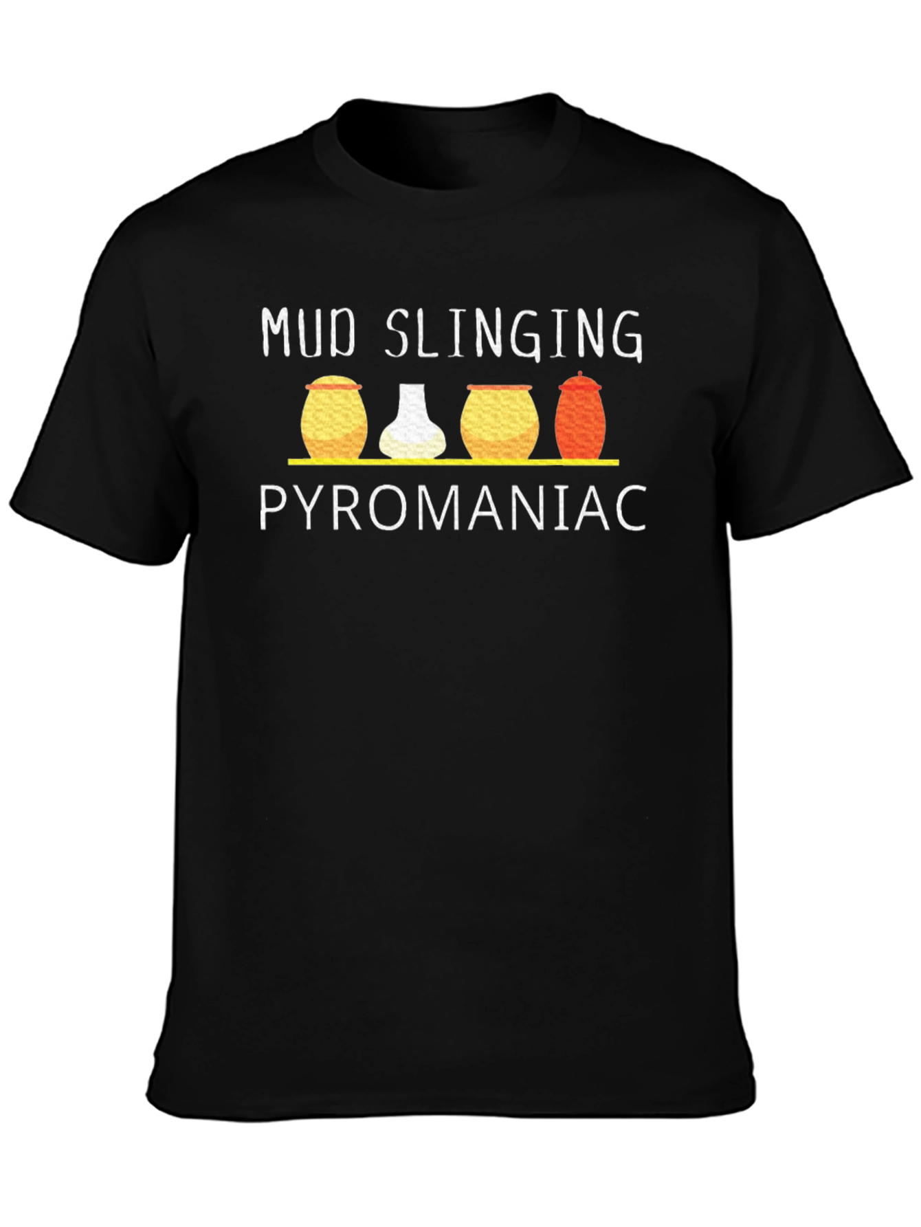 Black Mud Slinging Pyromaniac Graphic T-Shirt view 3