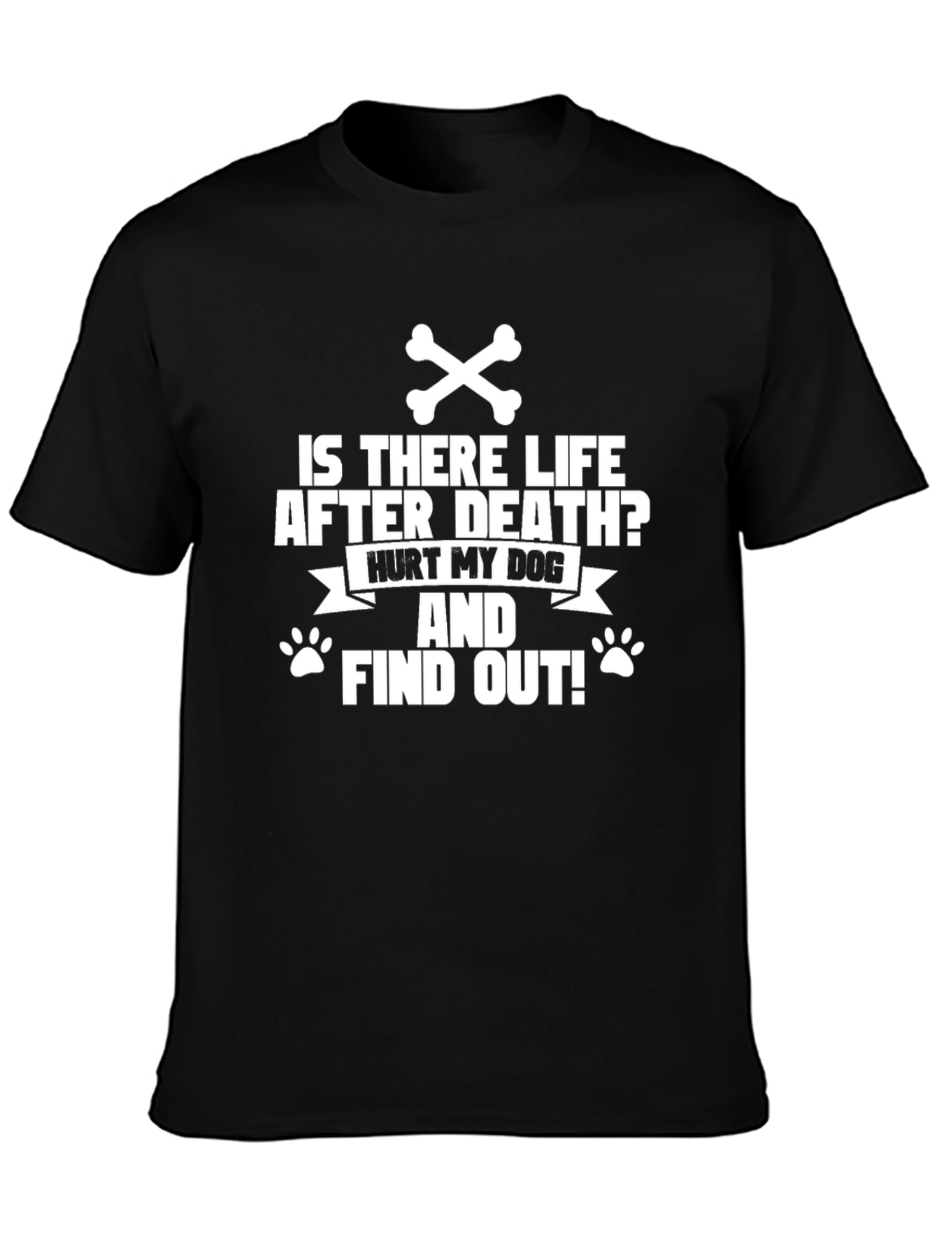 Black Is There Life After Death? T-Shirt view 3