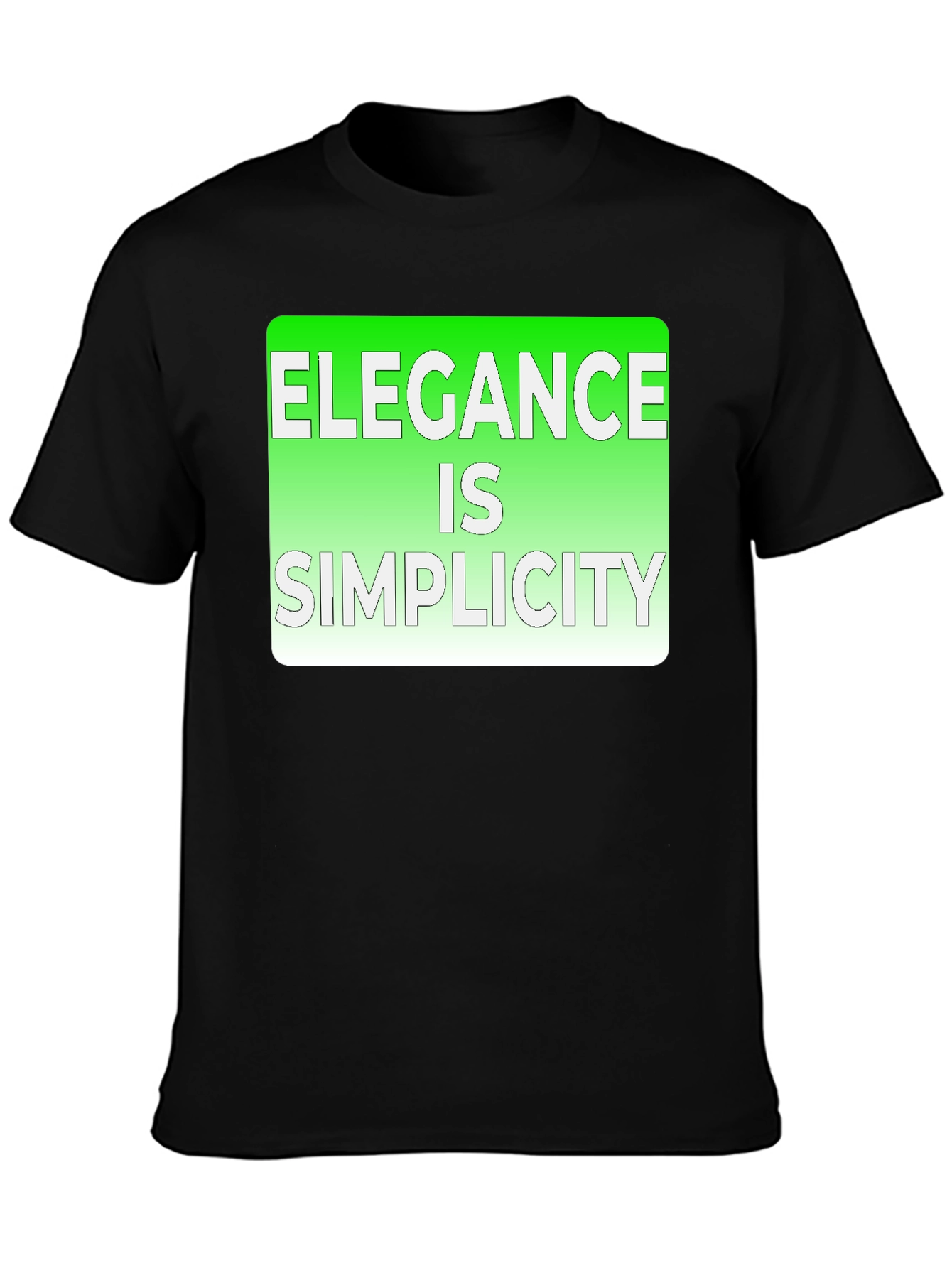 Elegance is Simplicity Graphic Tee - 3