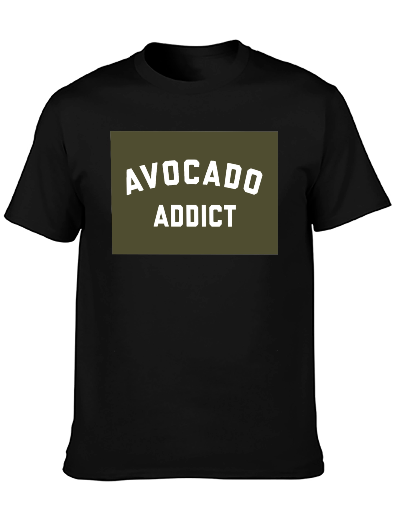 Black Avocado Addict Graphic T-Shirt - Black view 3