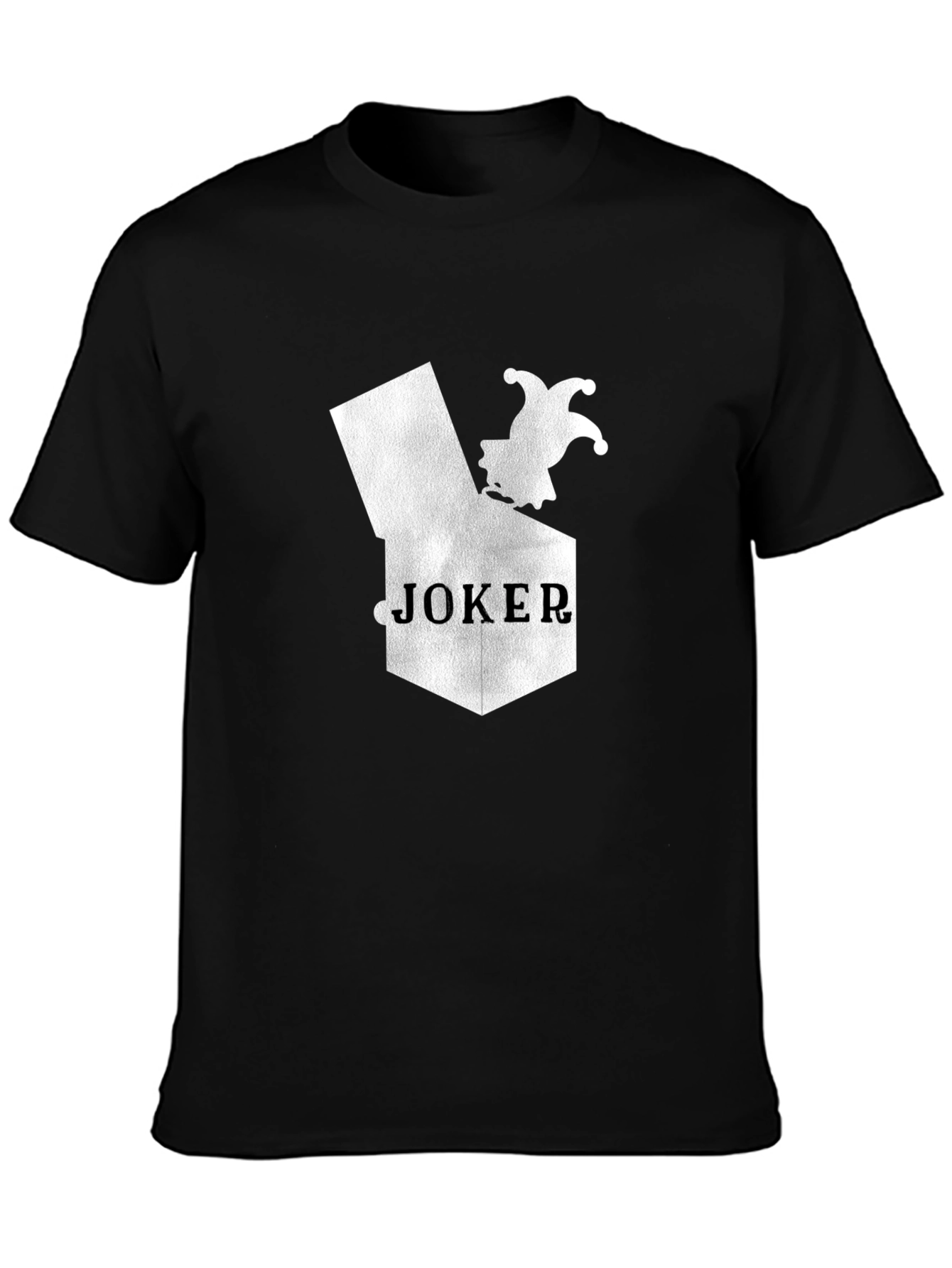 Black Joker in a Box Graphic Tee - Black Cotton T-Shirt view 3