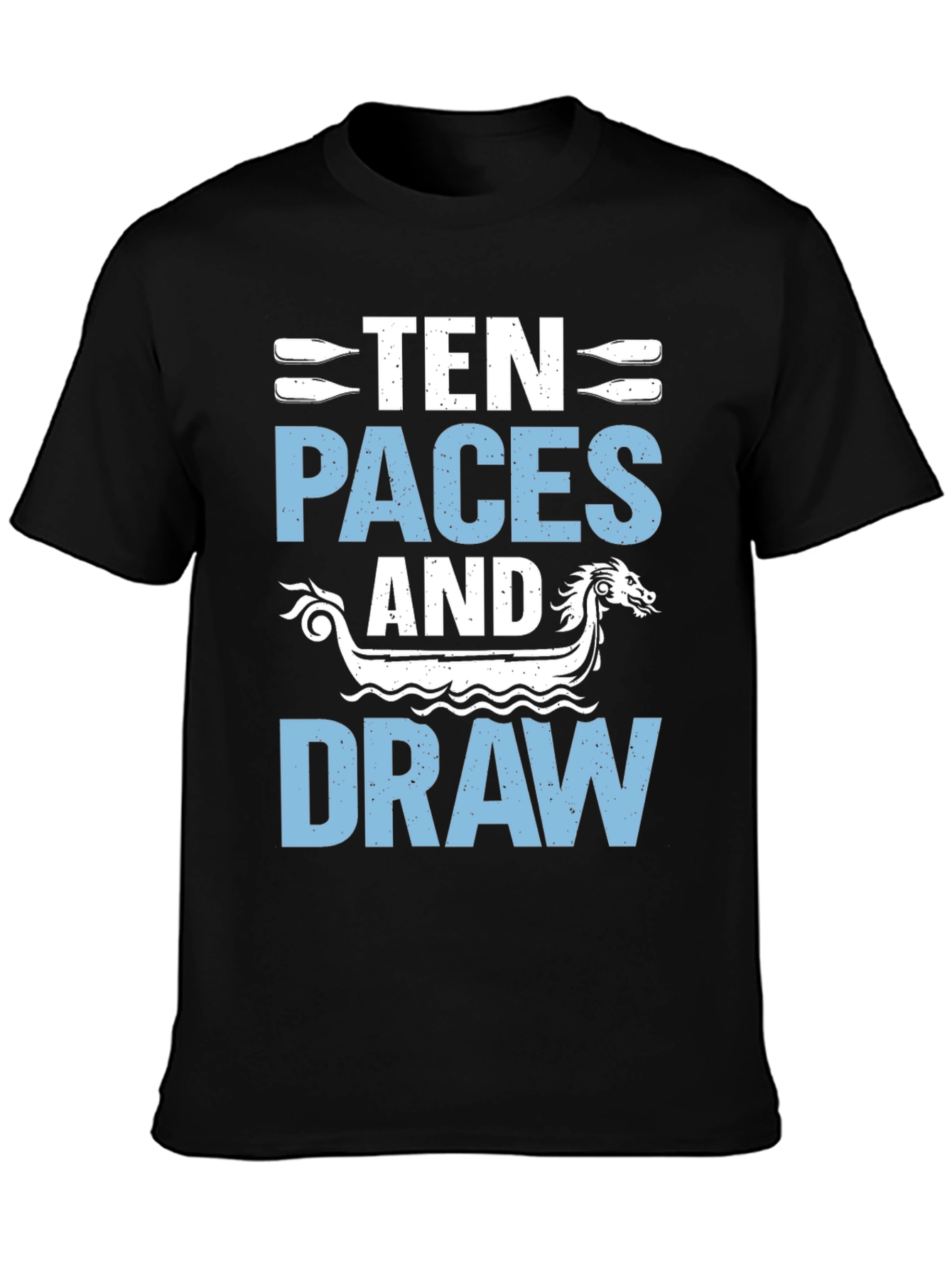 Black Ten Paces and Draw Graphic Tee view 3