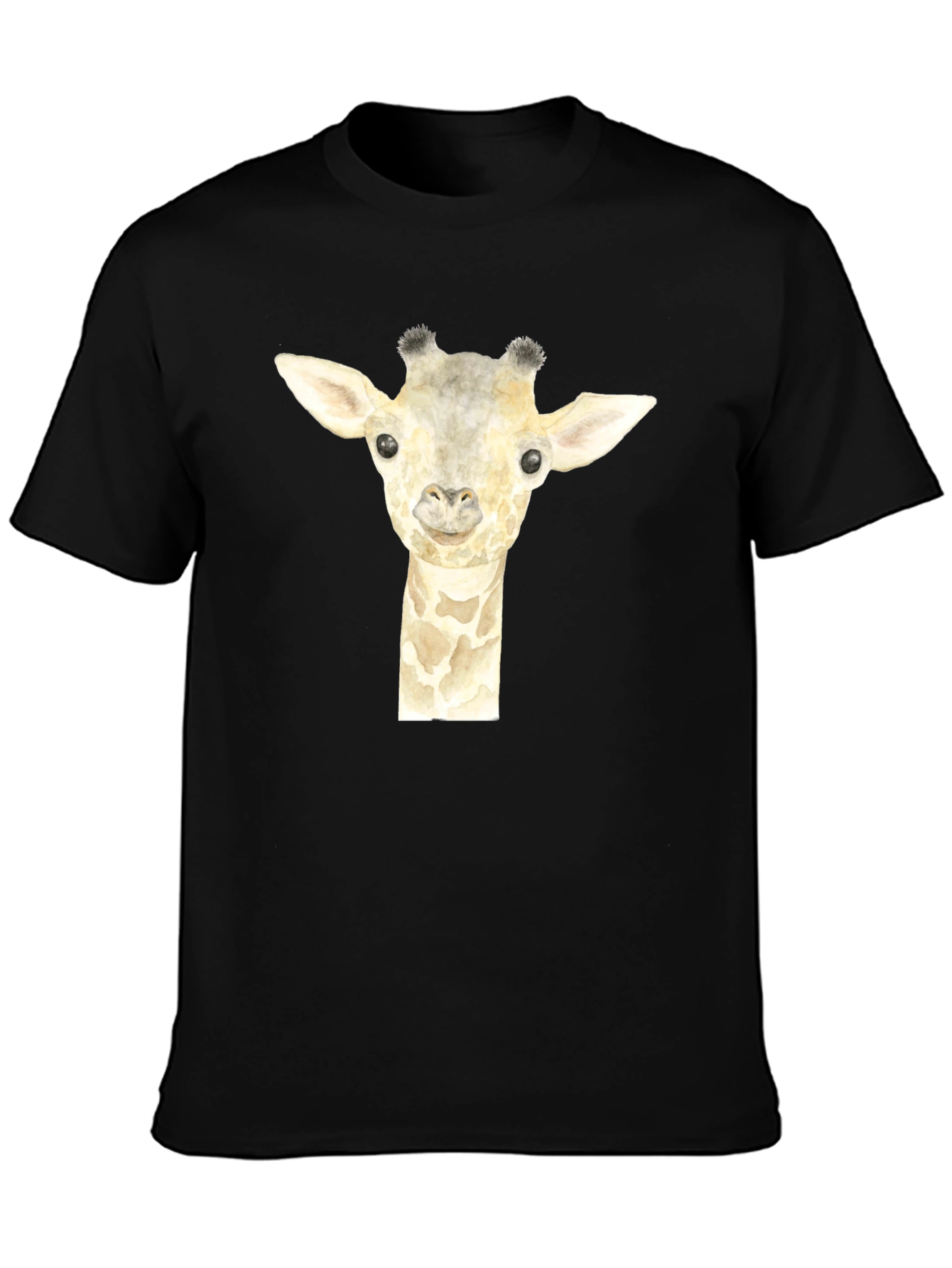 Black Giraffe Graphic Tee - Men's Black T-Shirt view 3