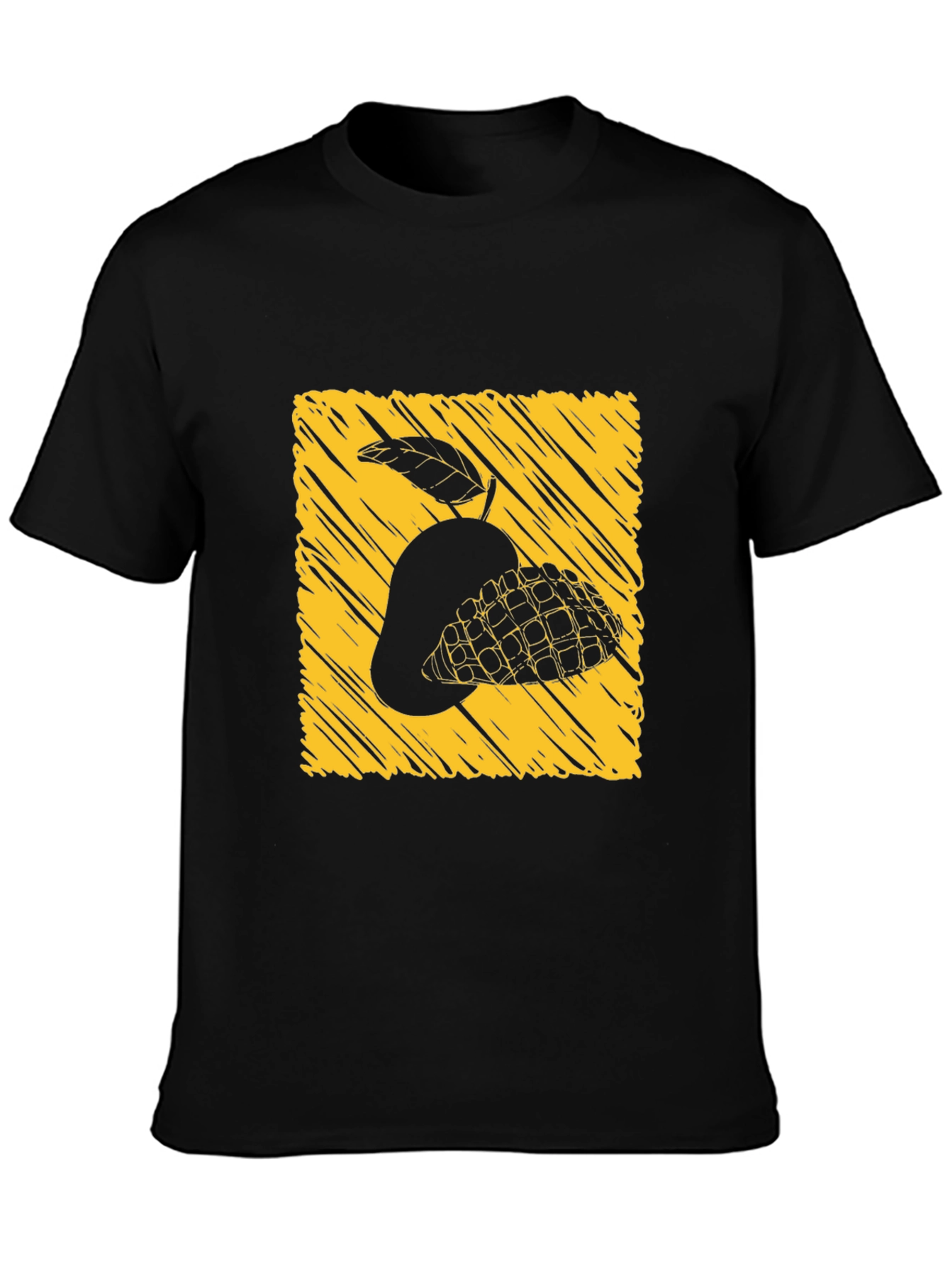 Black Mango Graphic Tee - Unique Design view 3