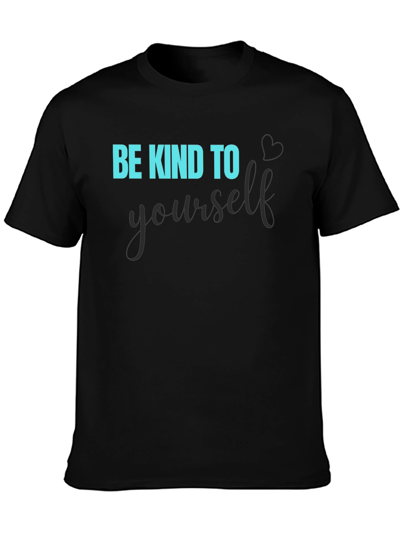 Black Be Kind To Yourself Black Graphic Tee view 3