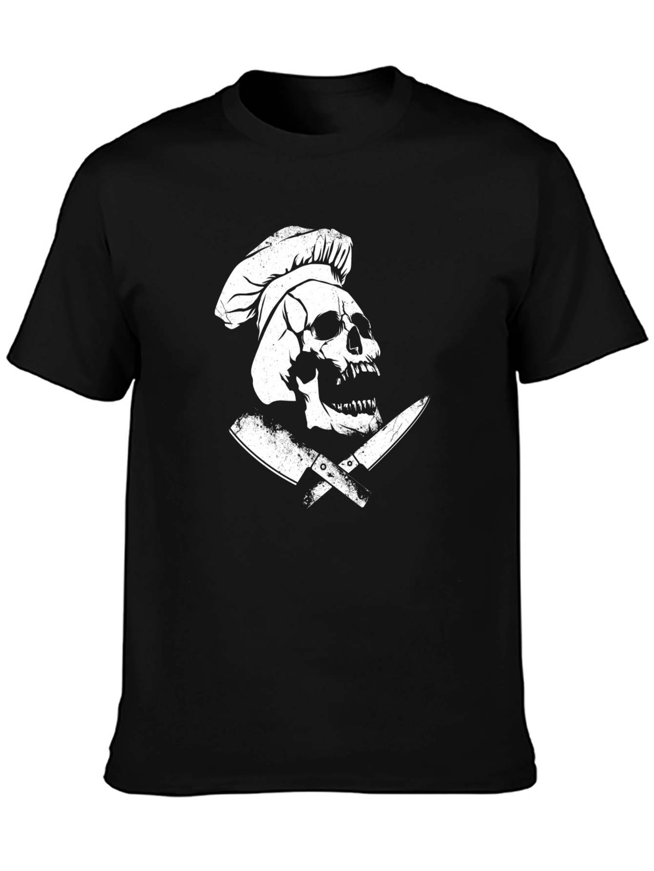 Black Chef Skull T-Shirt view 3