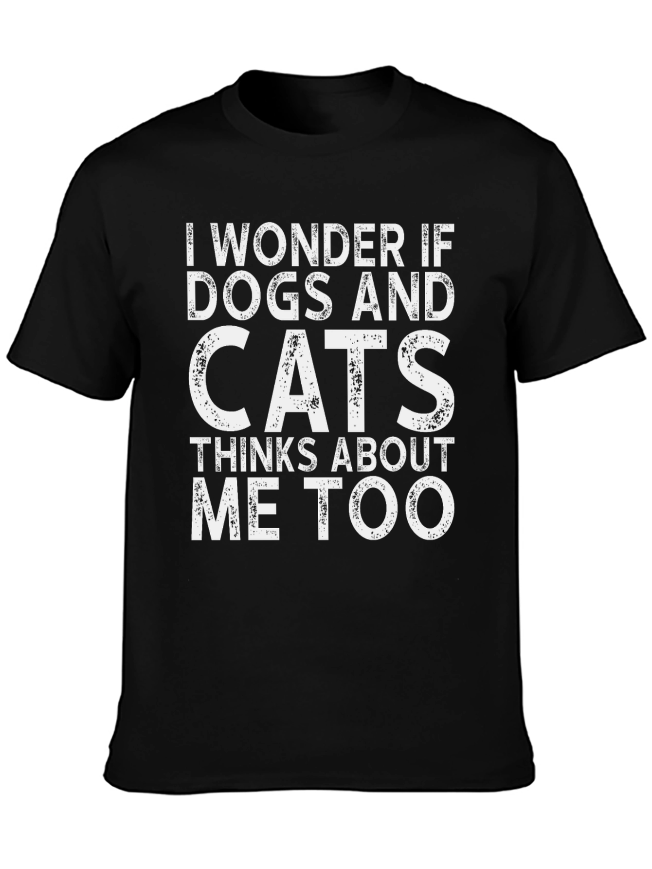 Black Dogs and Cats T-Shirt Funny Pet Lover Tee view 3