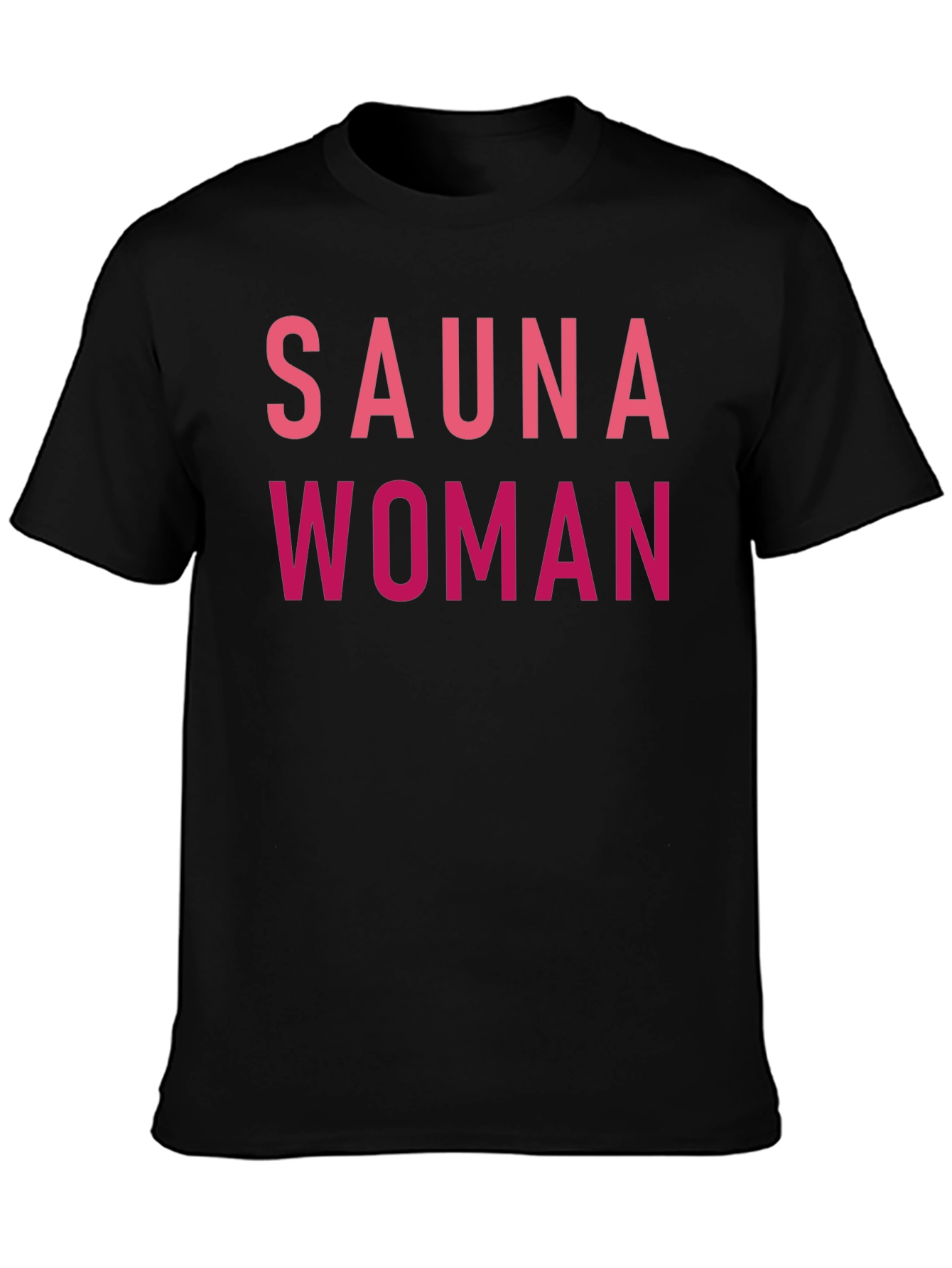 Black Sauna Woman Graphic Tee - Black view 3
