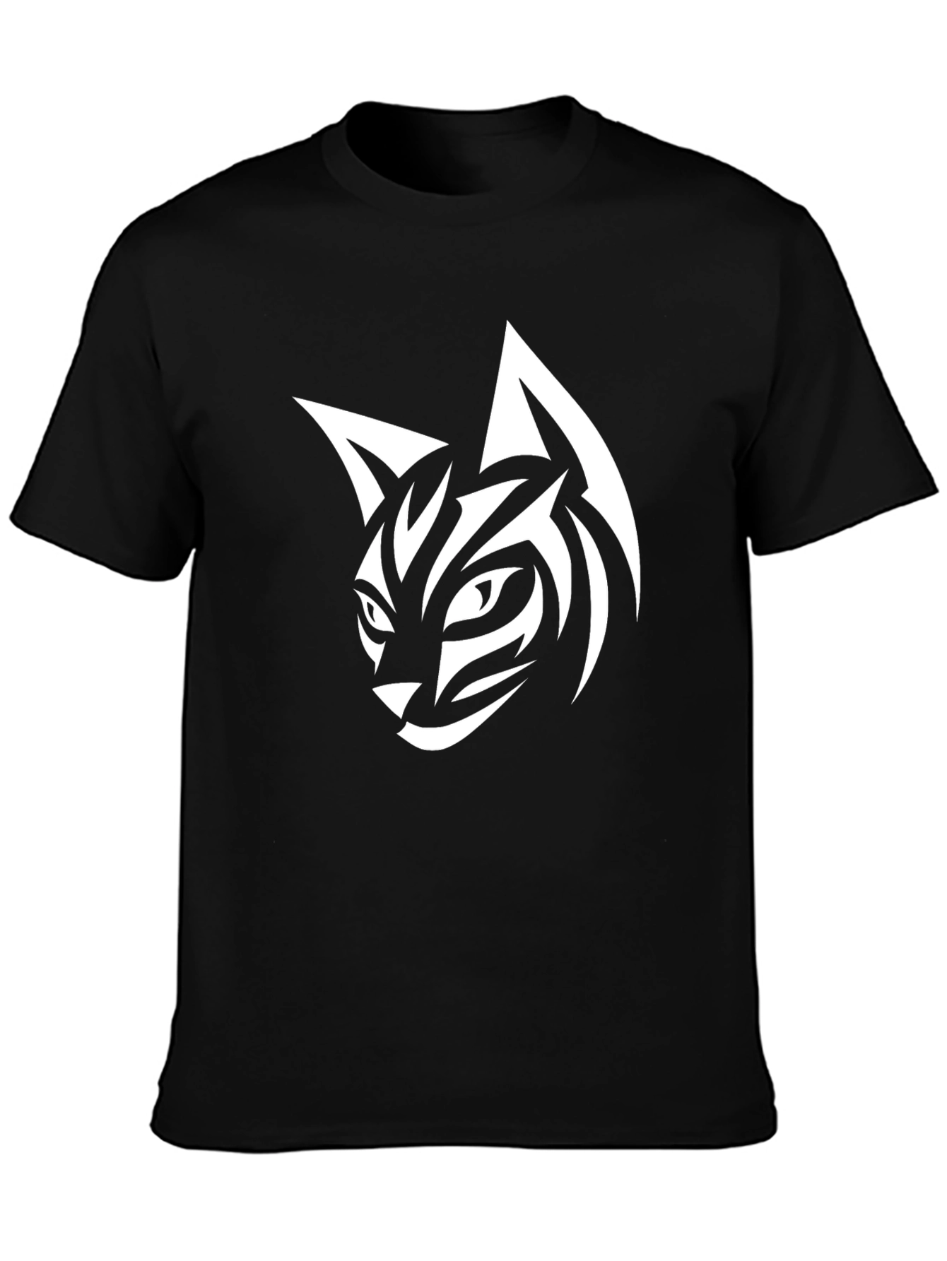 Black Cool Cat Graphic Tee - Black T-Shirt view 3