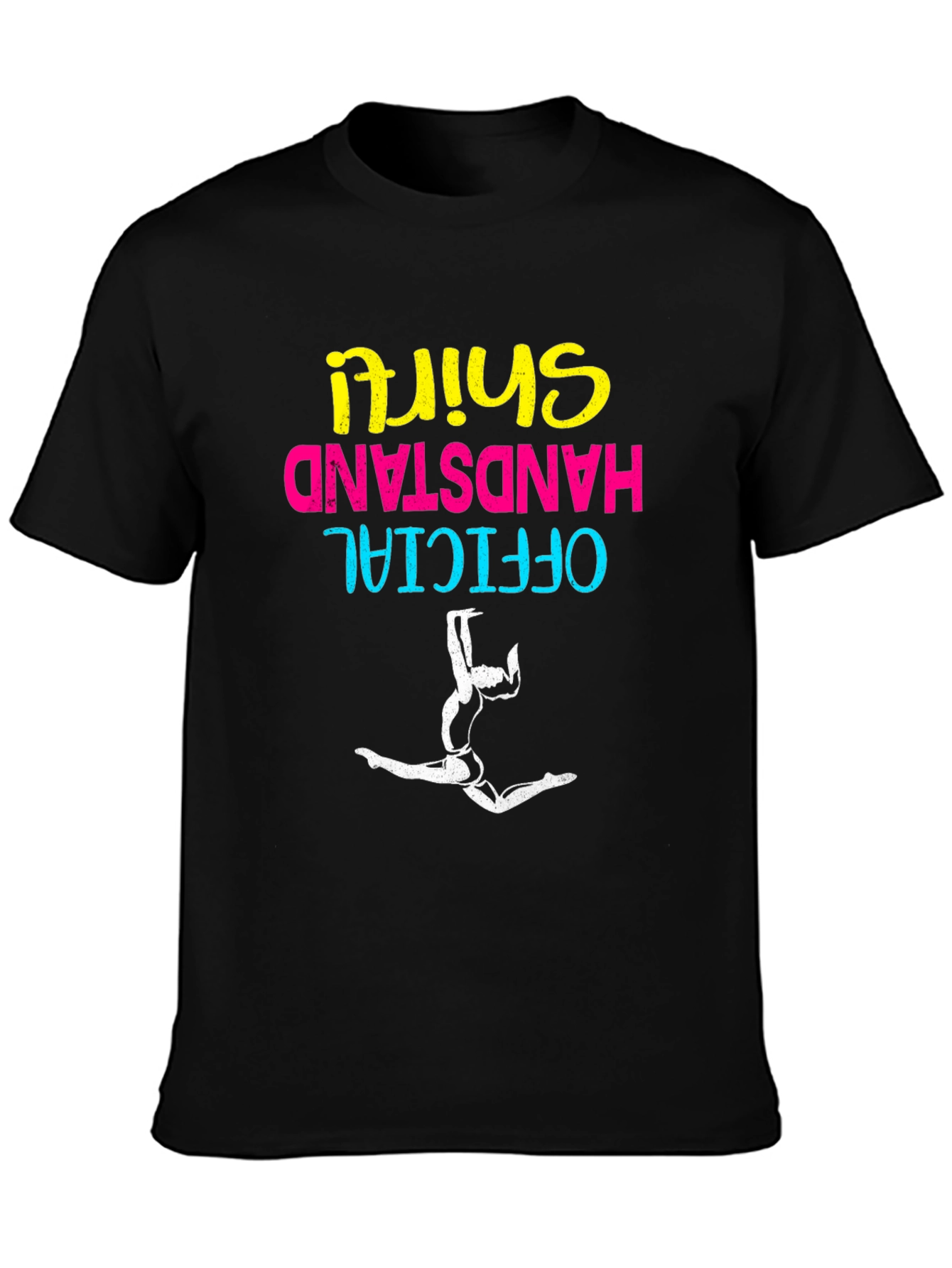 Black Official Handstand Shirt, Gymnastics Tee view 3
