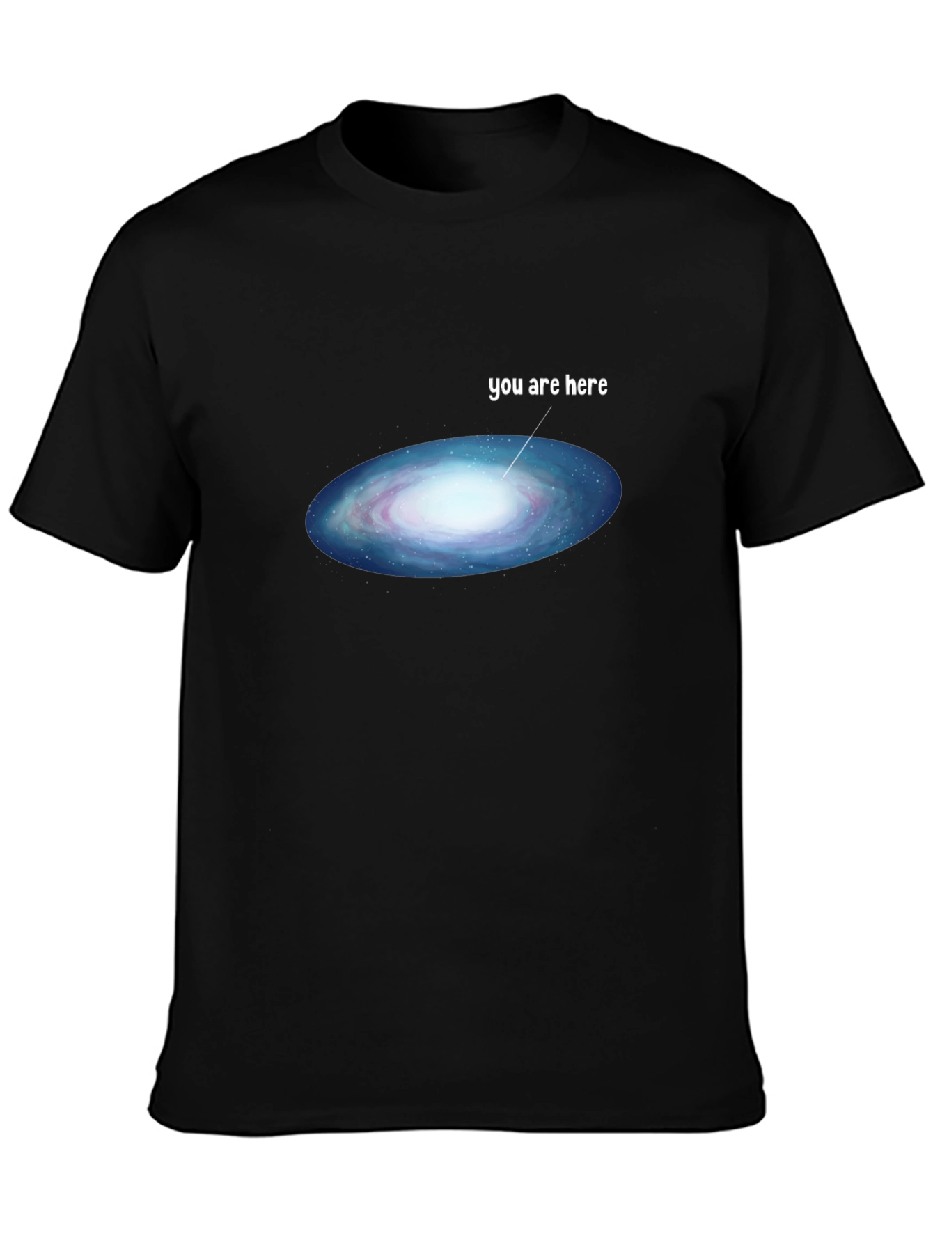 Black Cosmic 'You Are Here' Black T-Shirt view 3