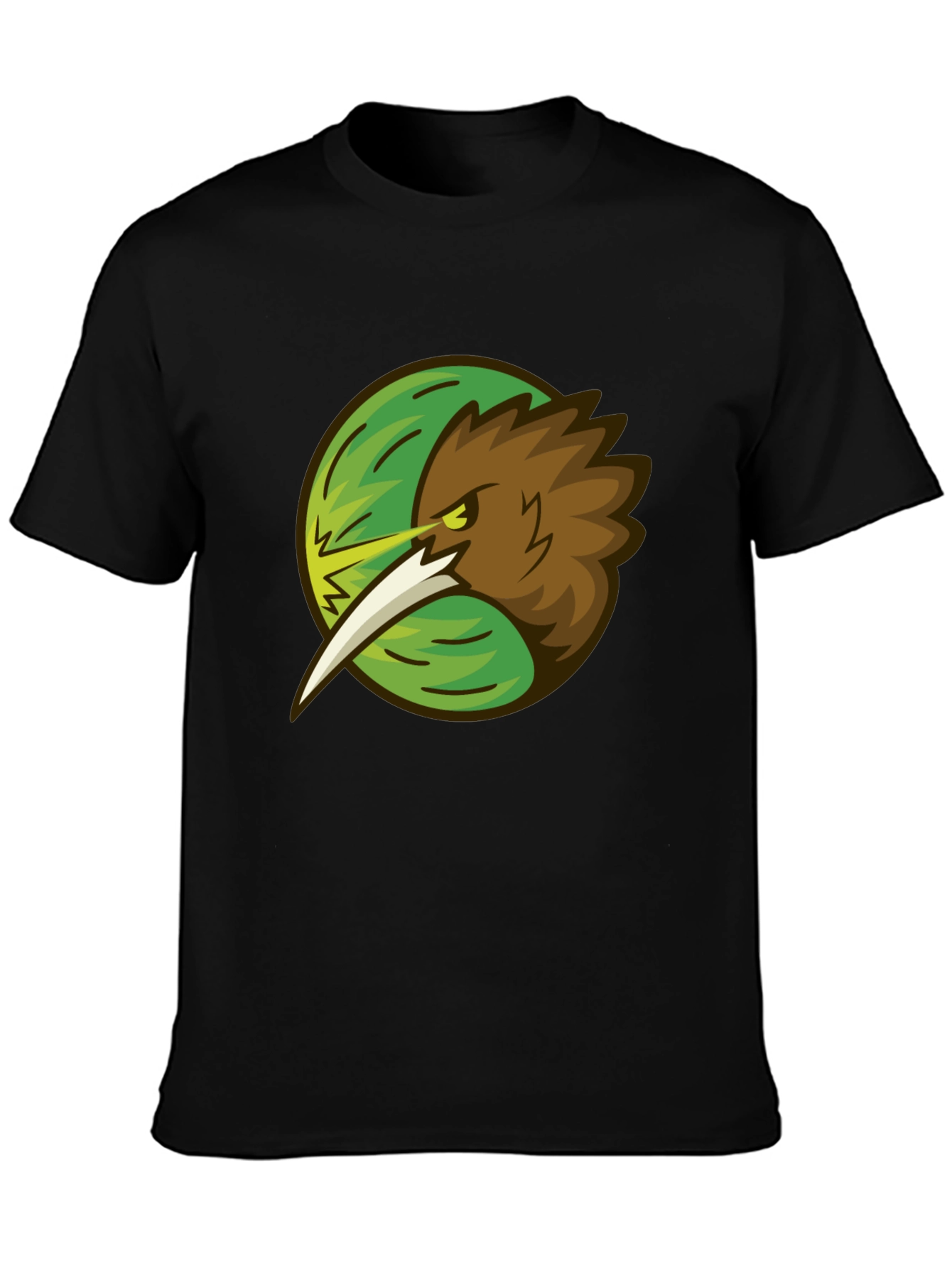 Black Kiwi Bird Graphic Tee - Stylish Black T-Shirt view 3