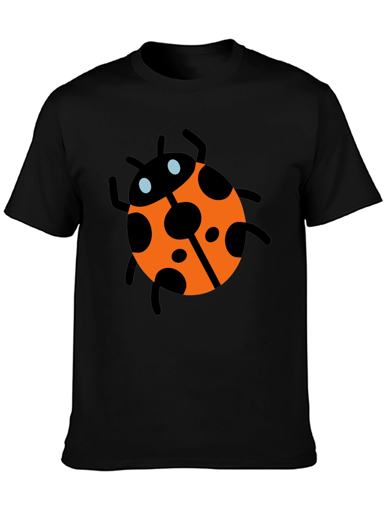 Black Ladybug Graphic Tee - Men's Black T-Shirt view 3