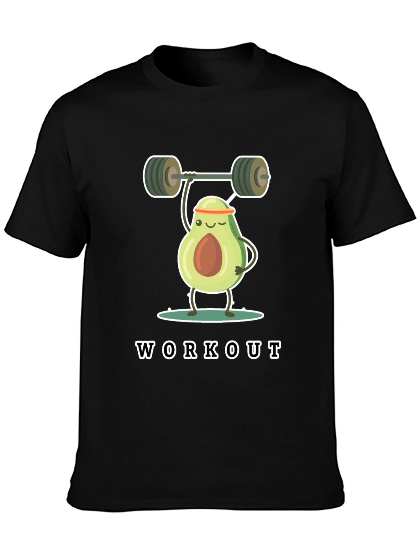 Black Avocado Workout Black T-Shirt view 3