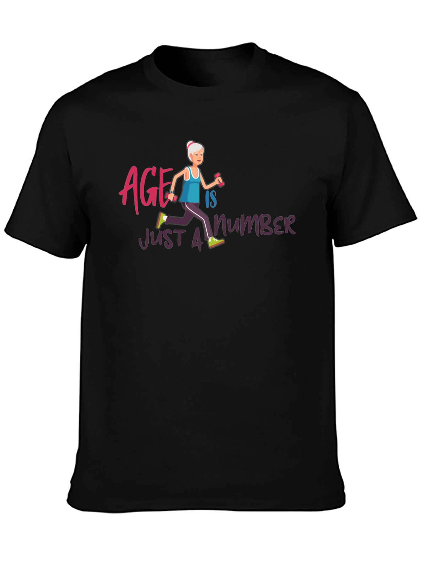 Black Age is Just a Number T-Shirt view 3