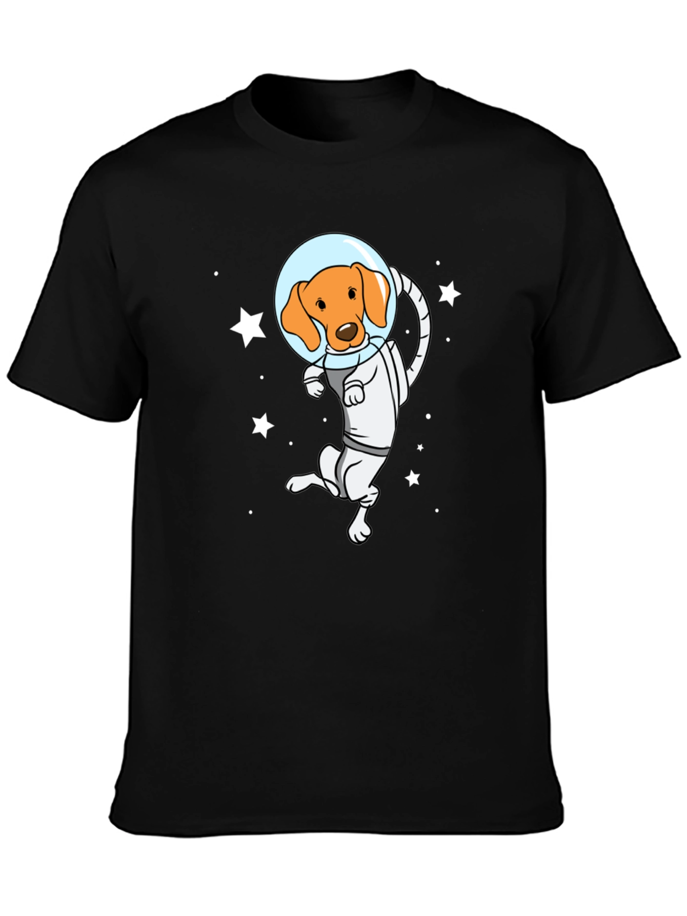 Black Dog Astronaut Graphic T-Shirt view 3