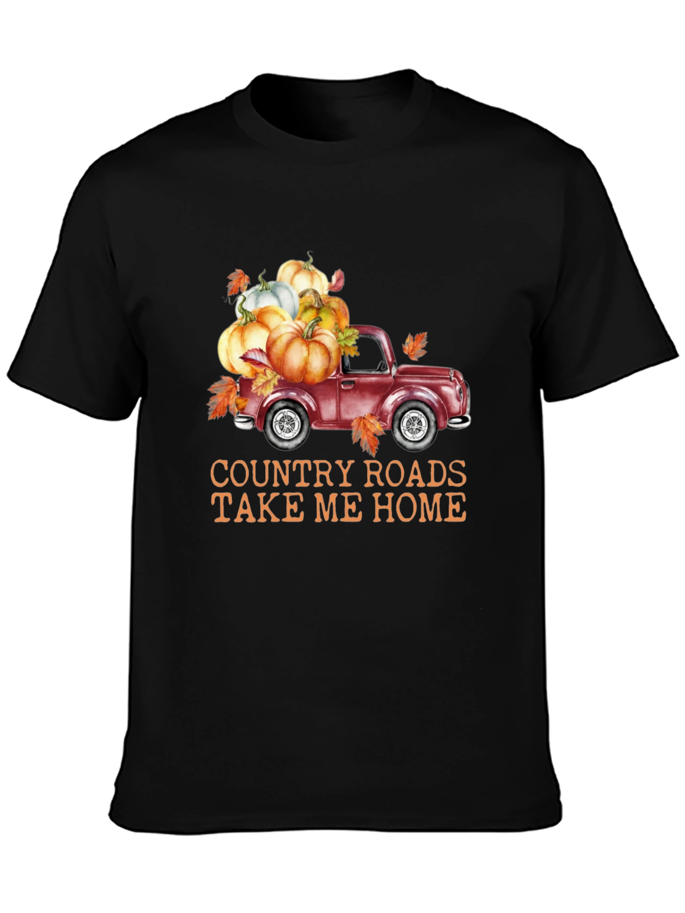 Fall Truck T-Shirt: Country Roads, Autumn Vibes - 3