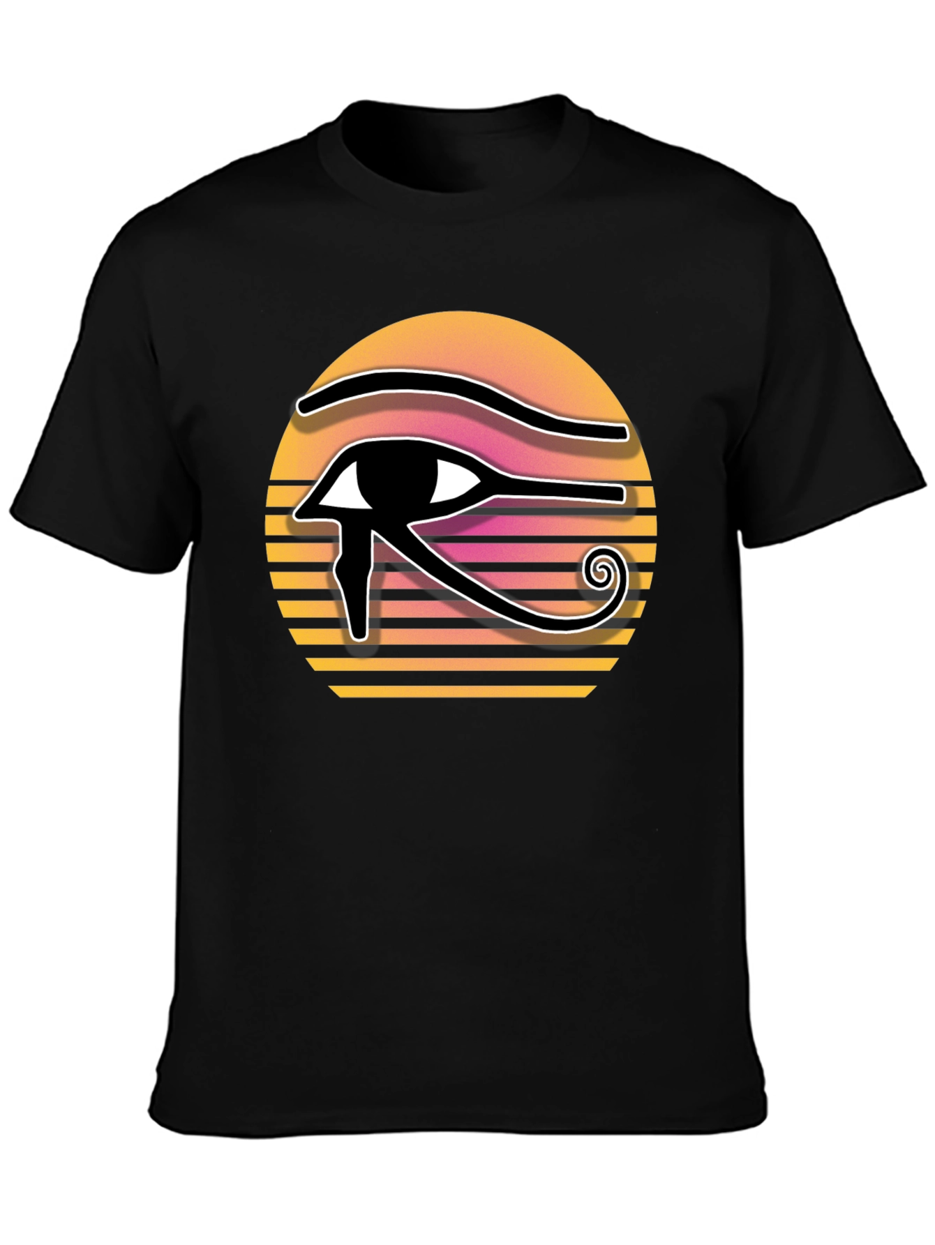 Black Eye of Horus Sunset Graphic Tee view 3