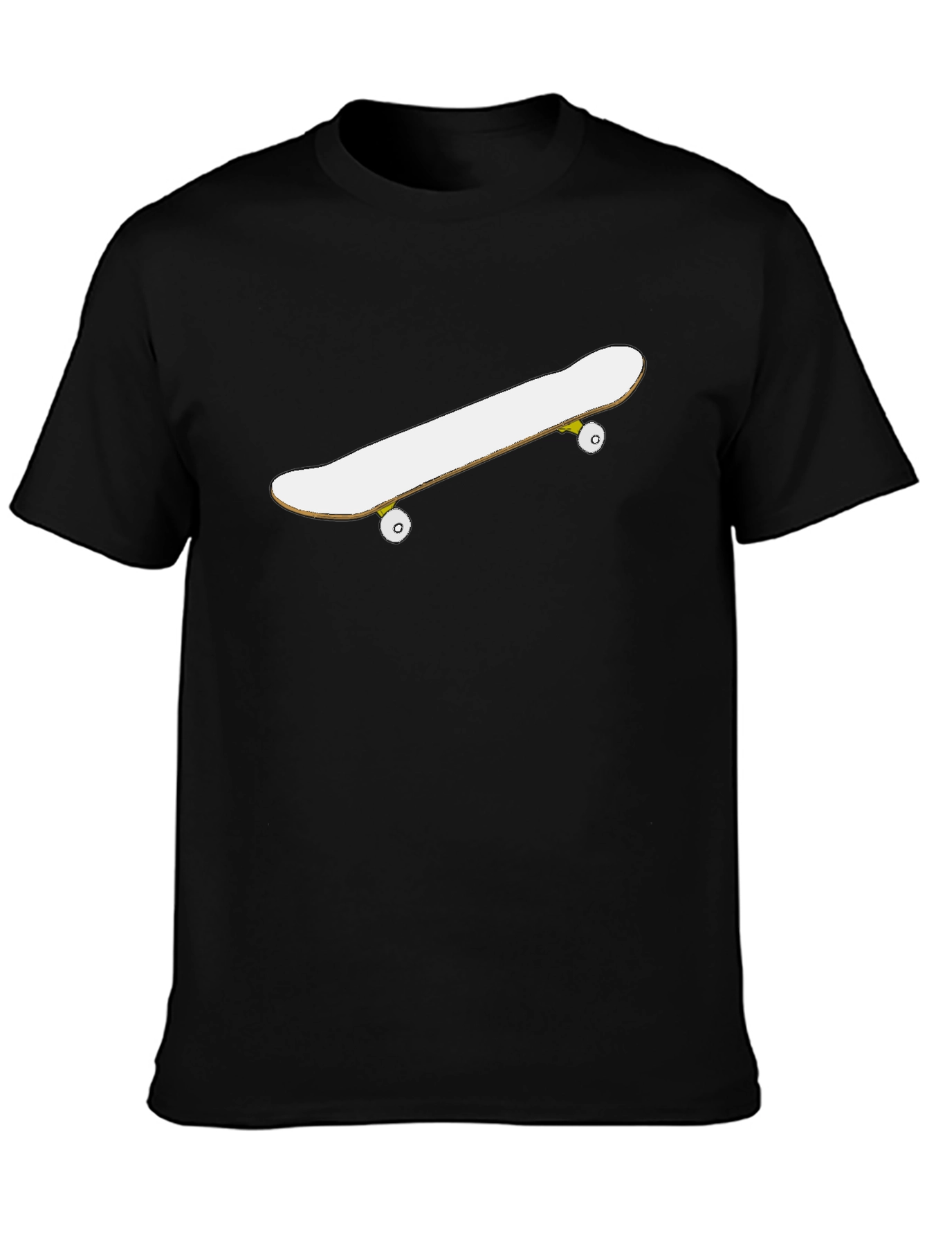 Black Skateboard Graphic Tee - Cool Casual Style view 3