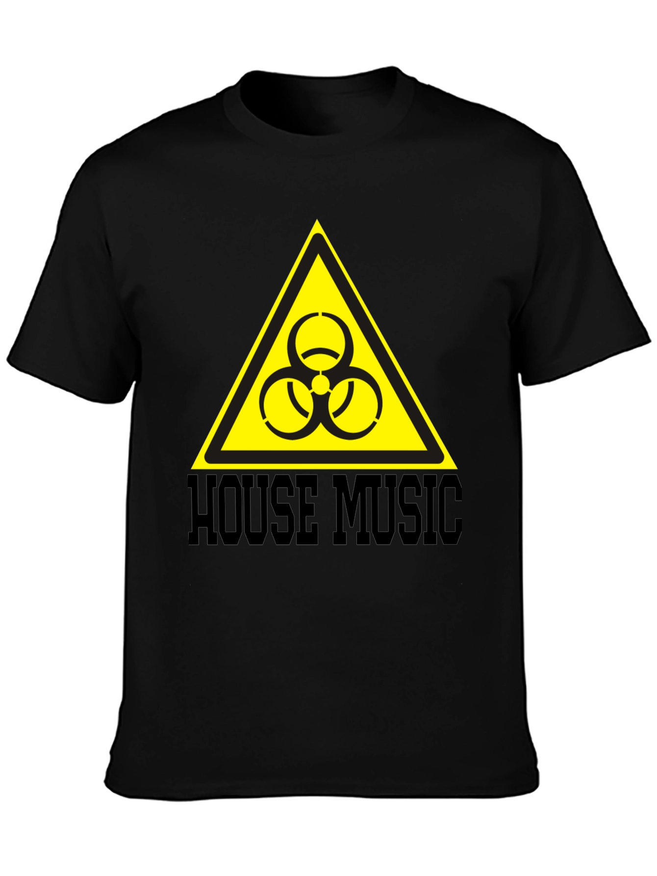 Black House Music Biohazard T-Shirt - Caution: May Cause Dancing! view 3