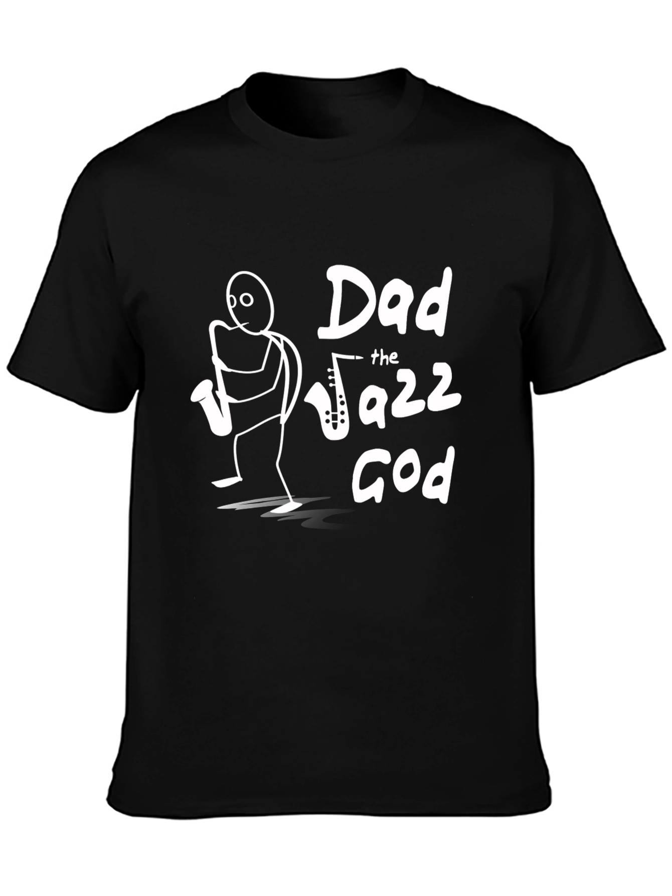 Black Dad The Jazz God T-Shirt view 3