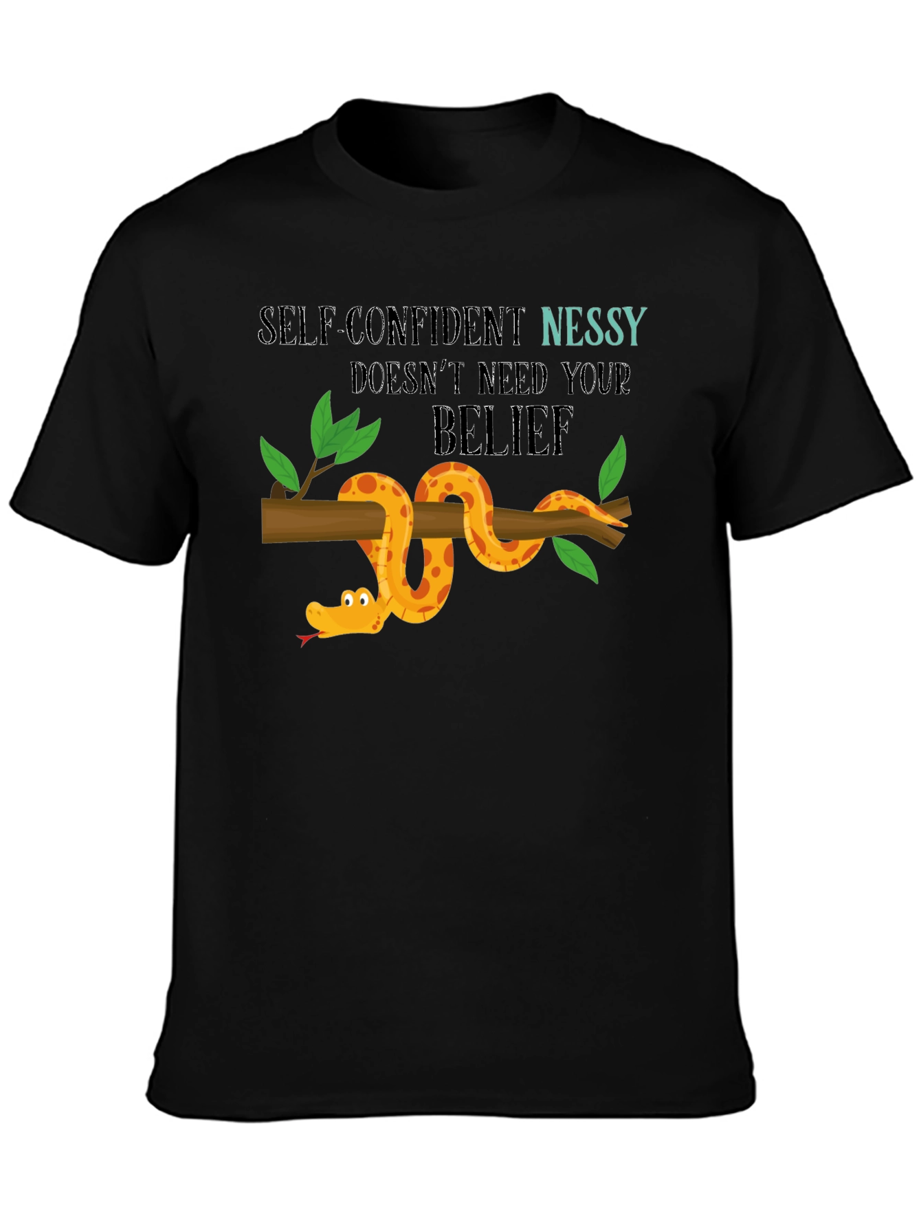 Black Self-Confident Nessy T-Shirt view 3