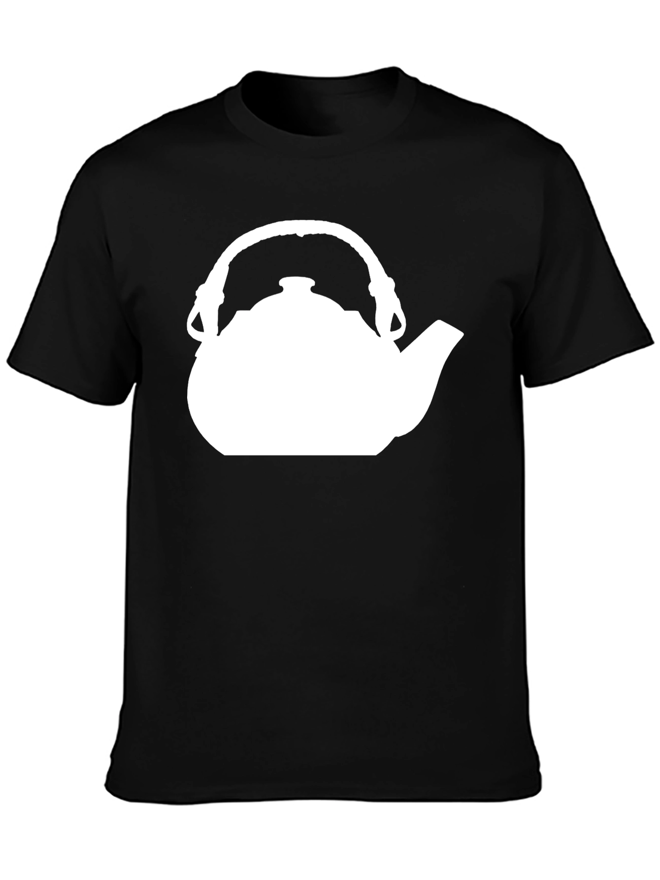 Black Tea Time T-Shirt - Kettle Design view 3