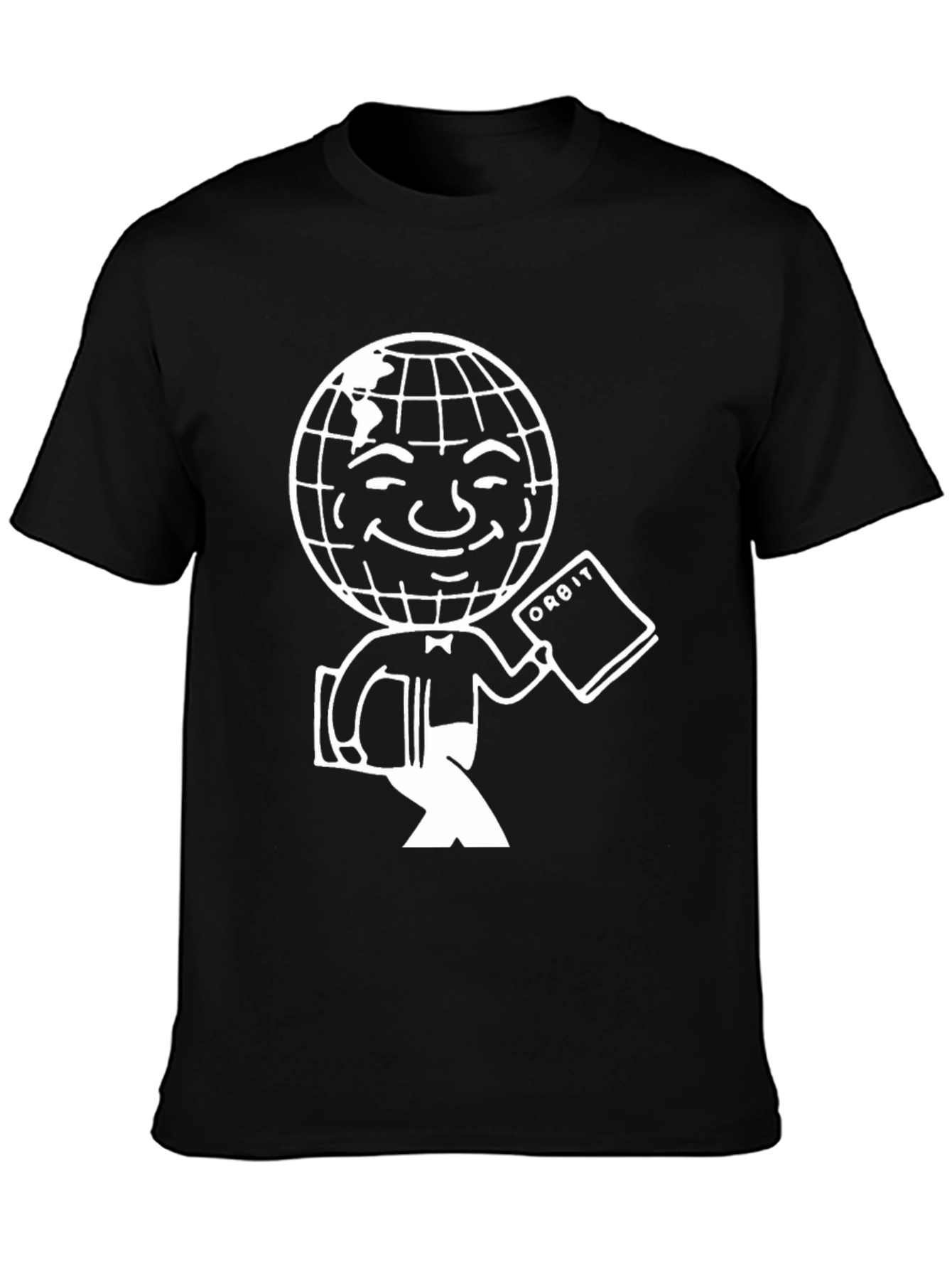 Black Orbit Man Black Graphic Tee view 3
