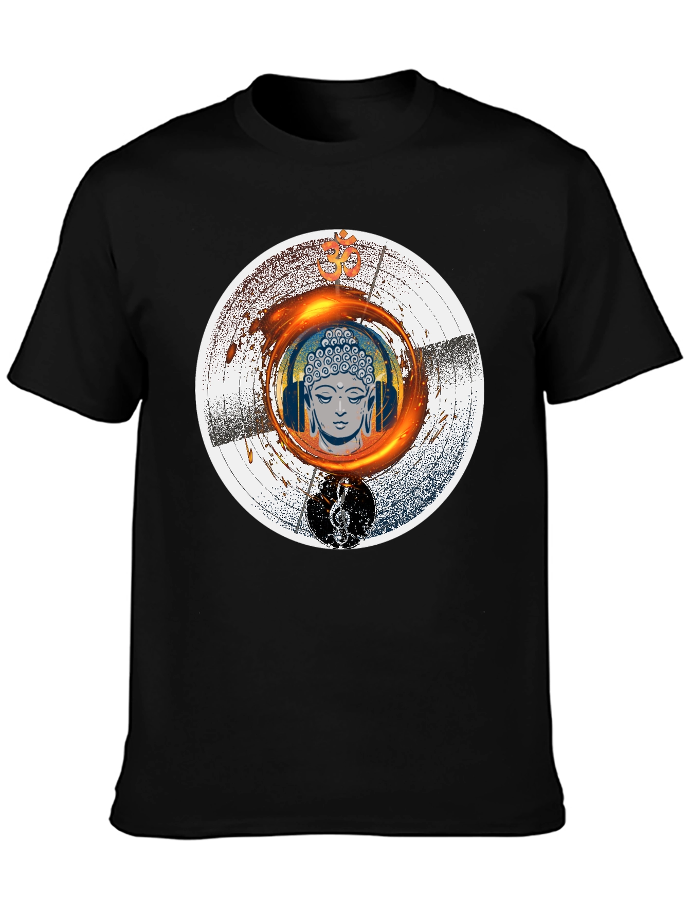 Buddha Music T-Shirt - Meditation Zen Graphic Tee - 3