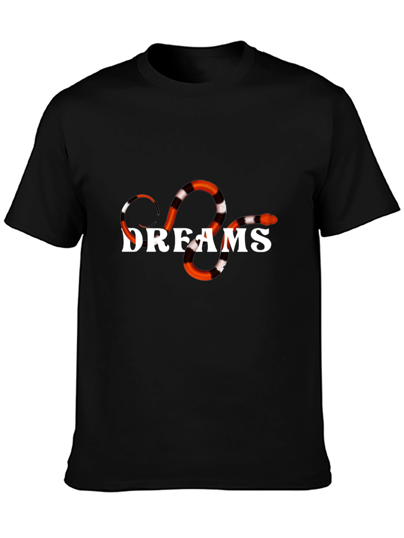 Black Dreams Snake Graphic T-Shirt view 3