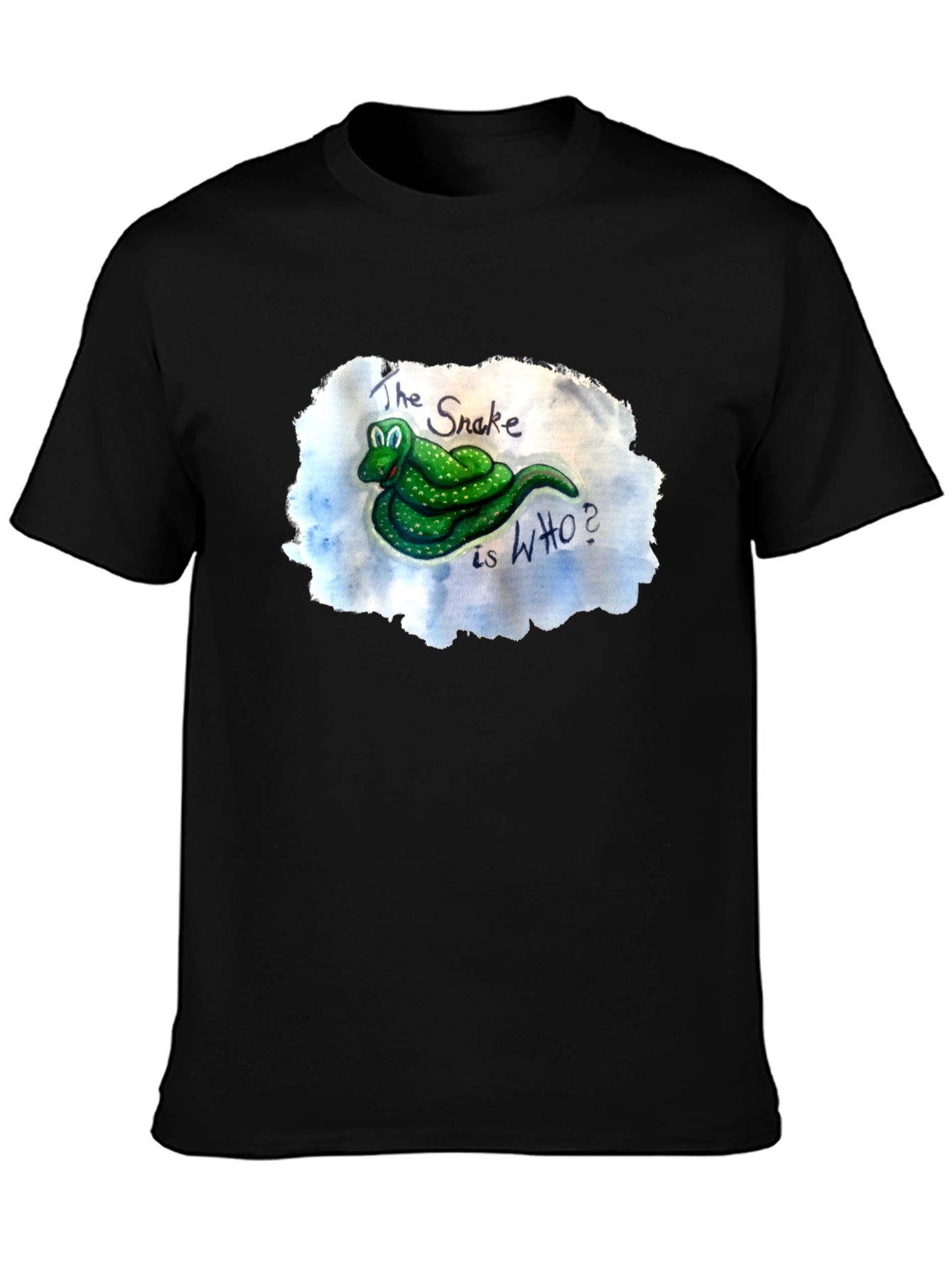 Black Snake WHO? Graphic Tee - Unique Design view 3