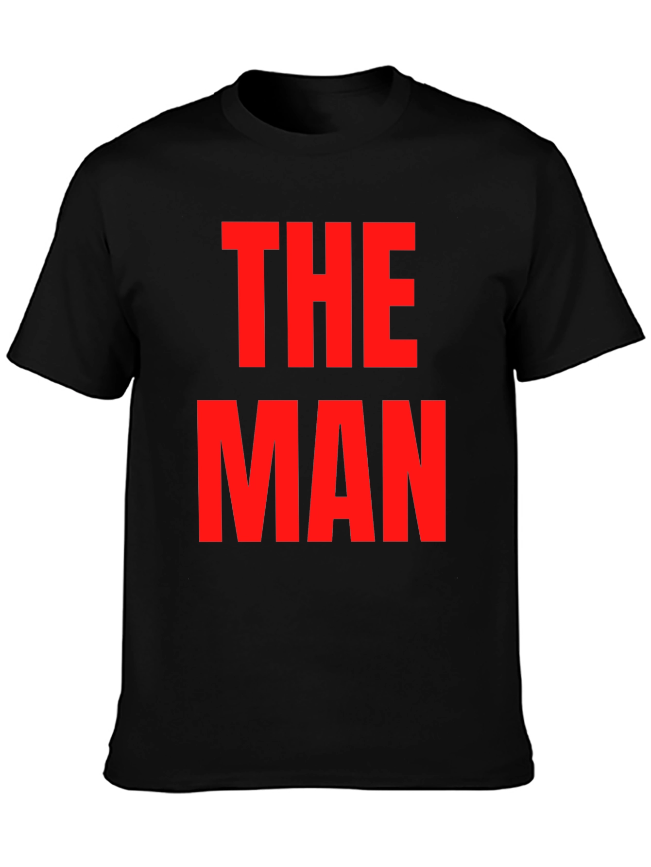 Black The Man Graphic Tee - Bold Statement Shirt view 3