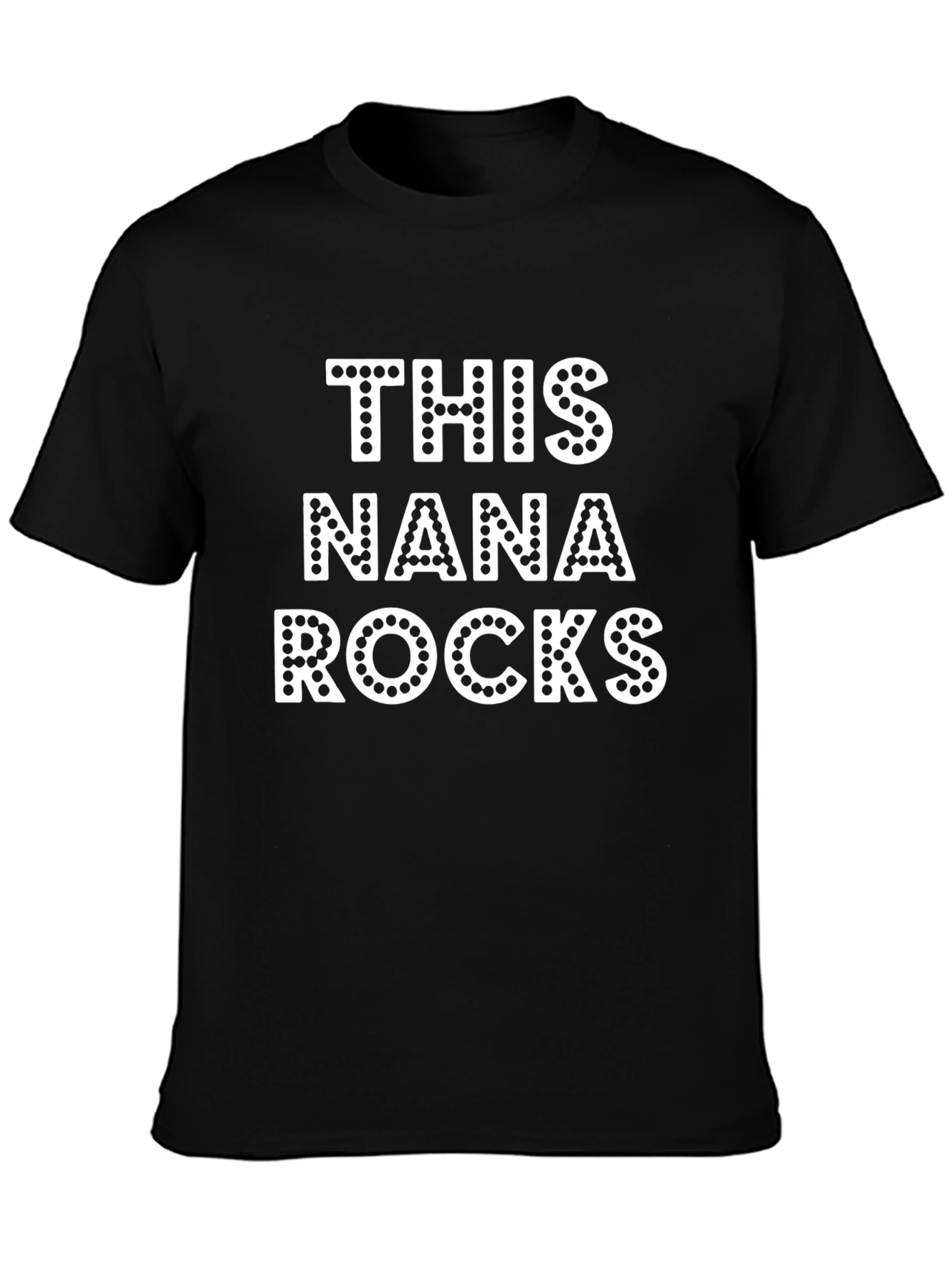Black This Nana Rocks Black T-Shirt view 3