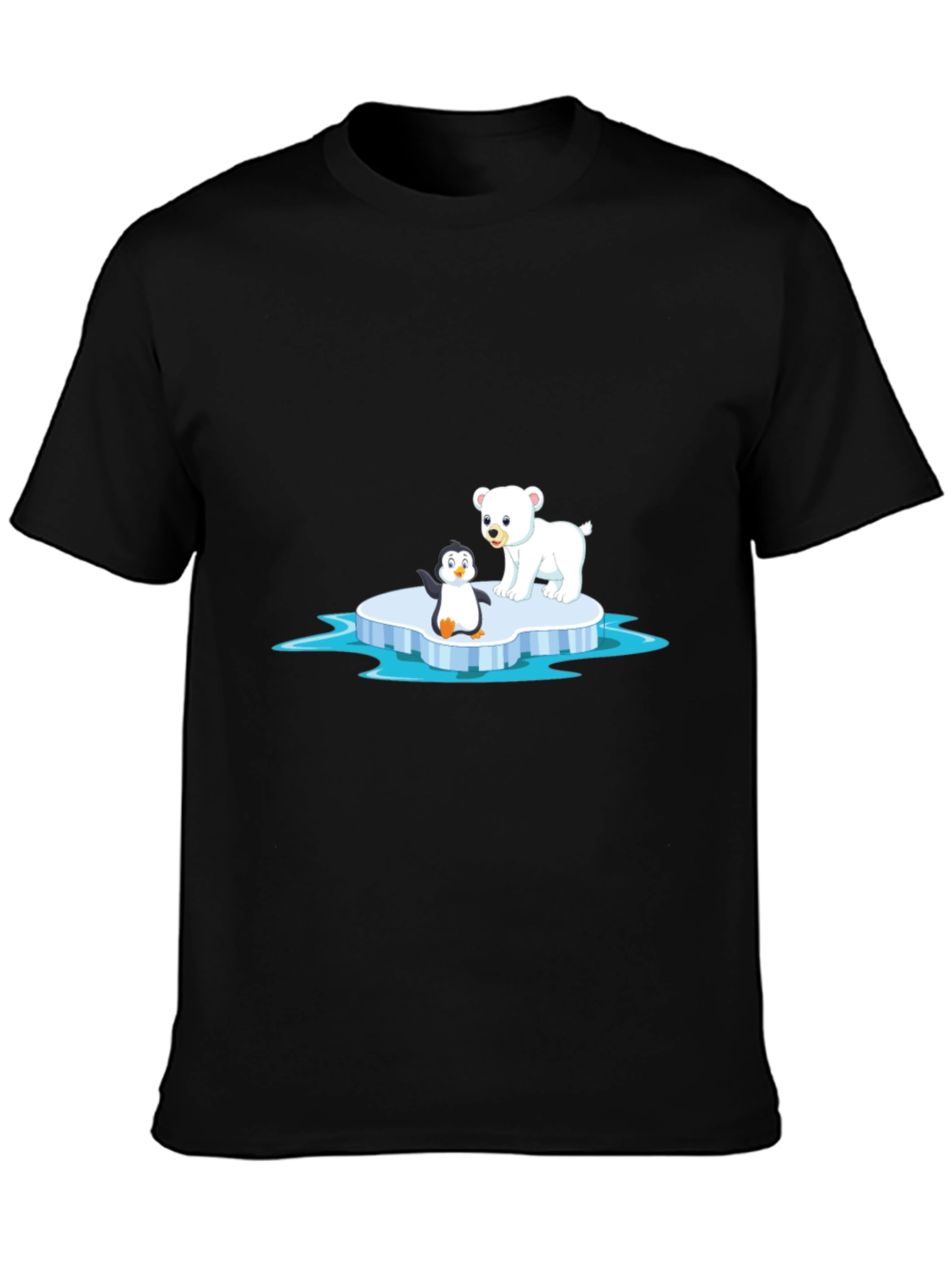 Black Penguin & Polar Bear Ice T-Shirt view 3