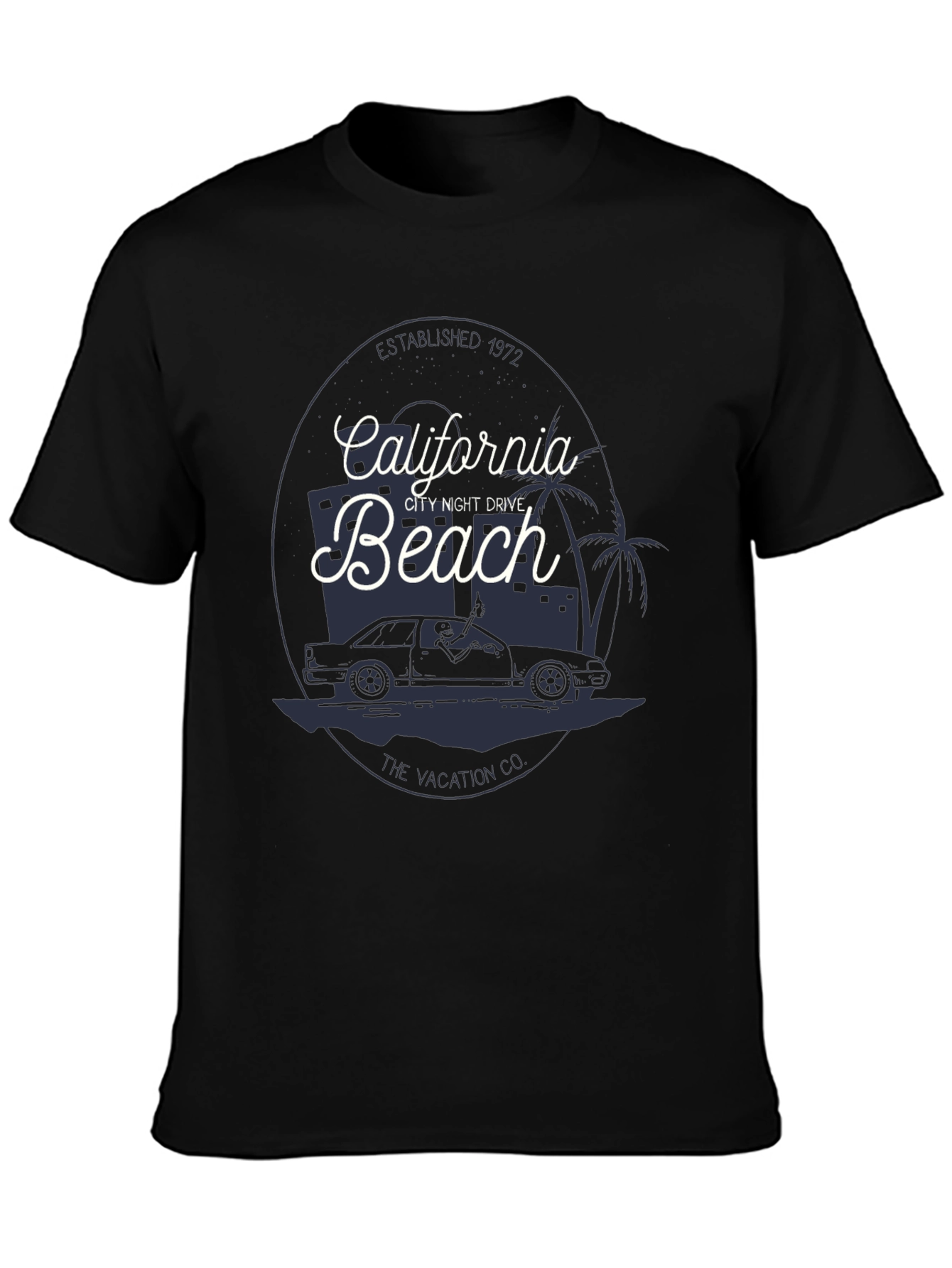 Black California Beach Graphic Tee - Vacation Vibes view 3