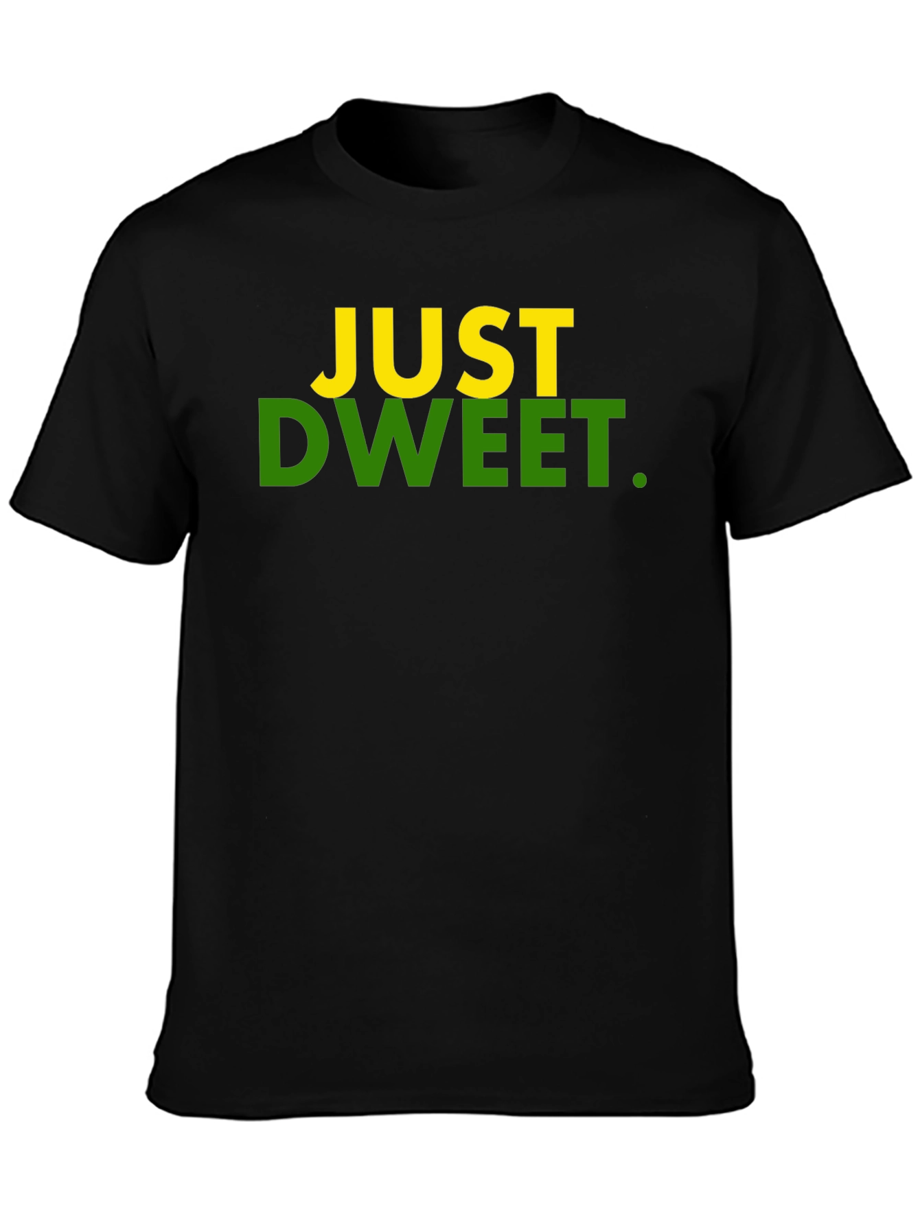 Black Just Dweet T-Shirt -  Trendy Graphic Tee view 3