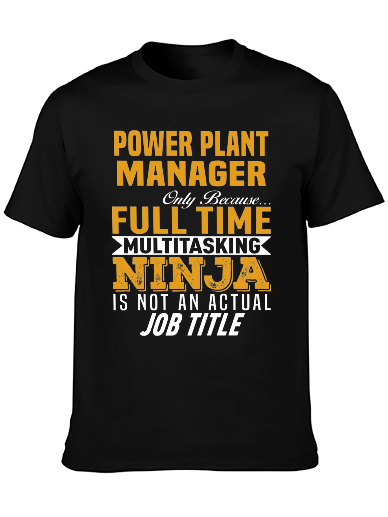 Black Power Plant Manager Novelty T-Shirt view 3