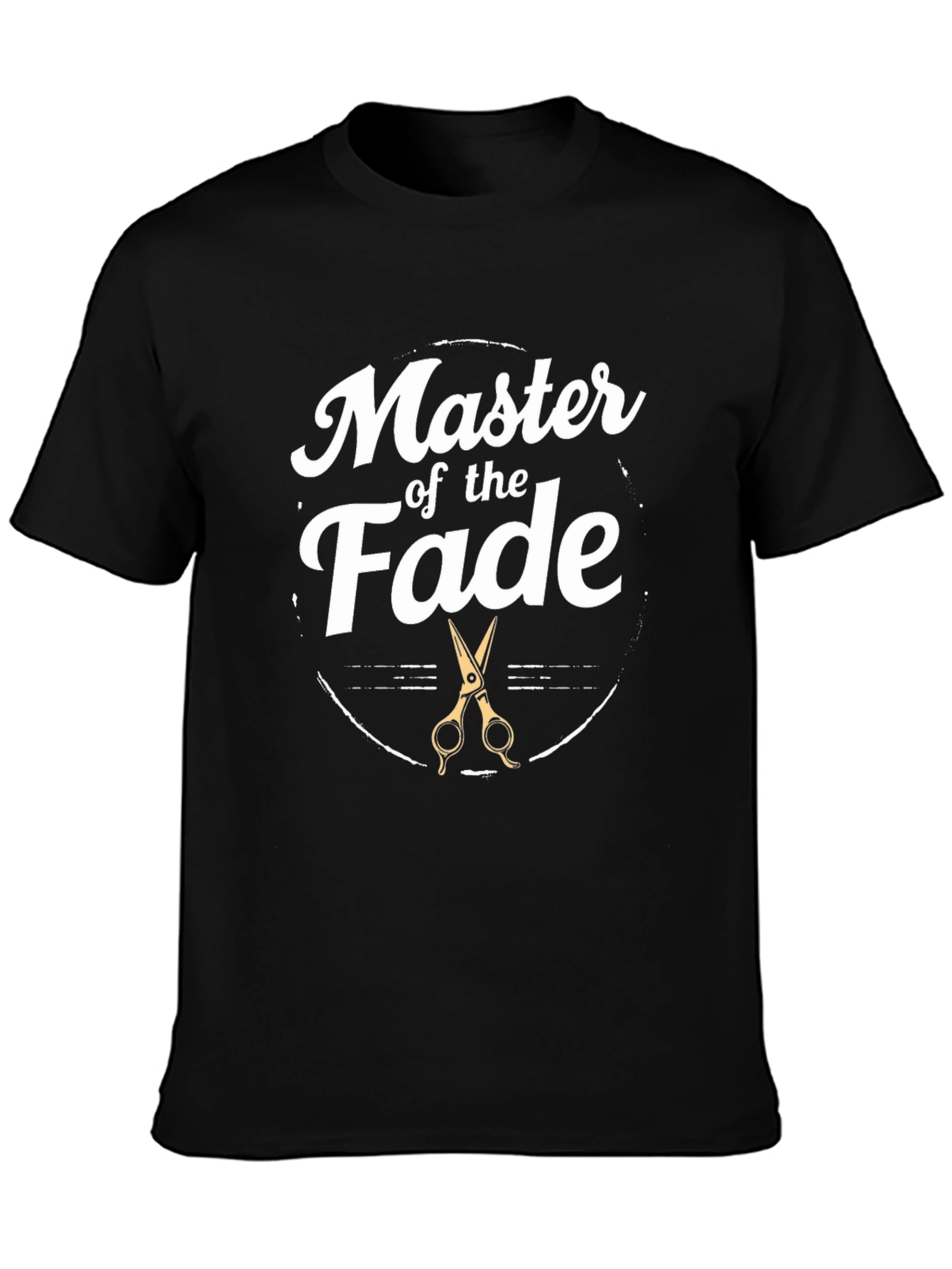Black Master of the Fade Barber T-Shirt view 3