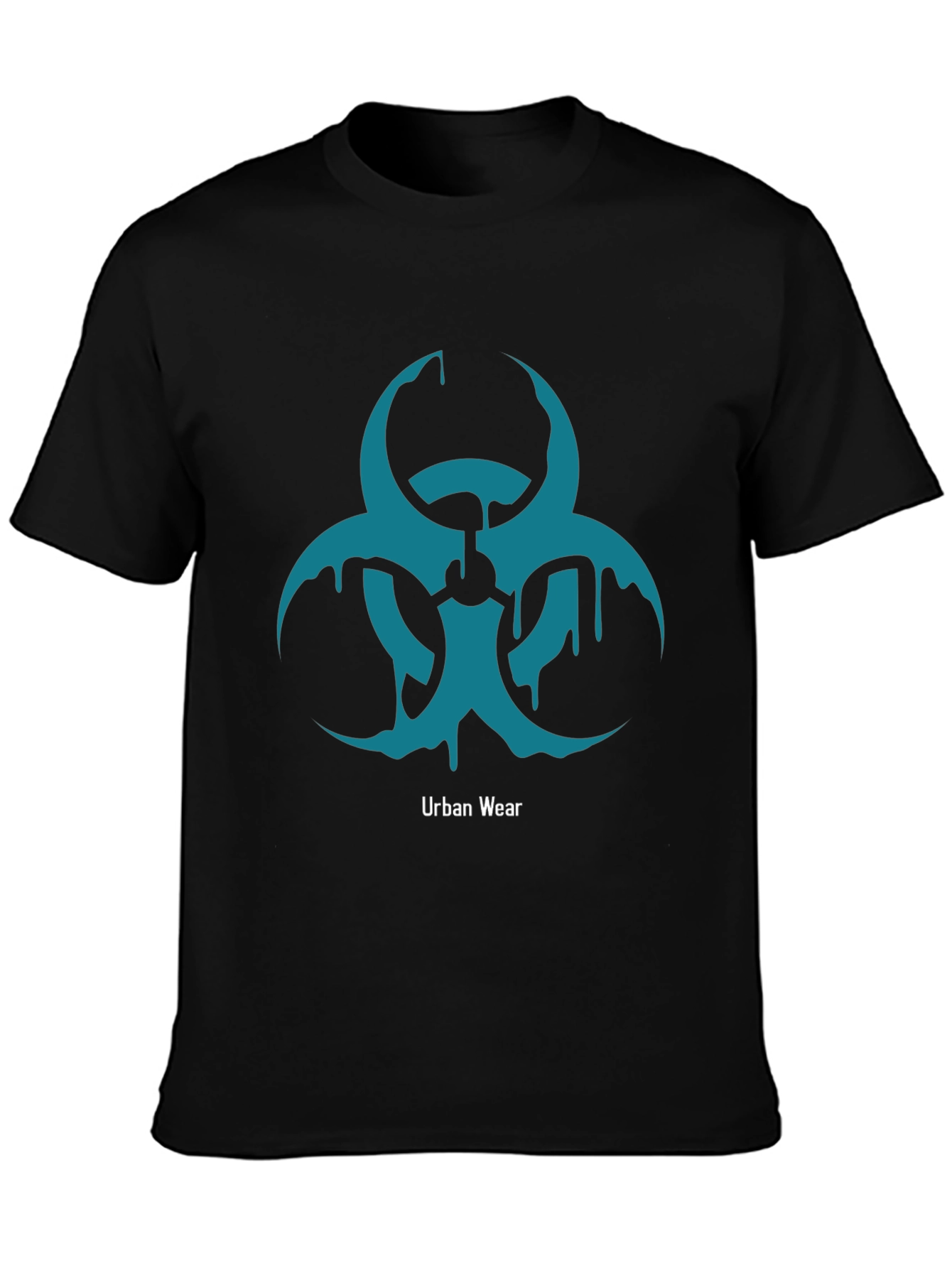 Black Urban Wear Biohazard Graphic Tee - Black view 3