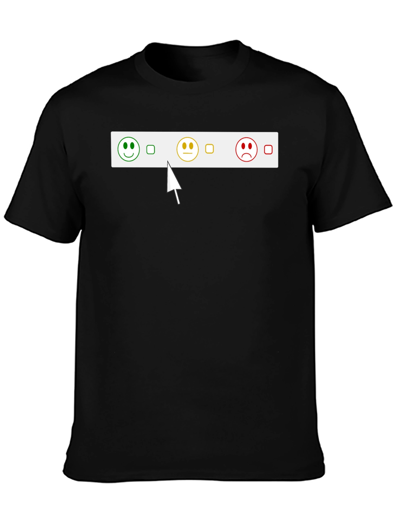 Black Mood Meter T-Shirt view 3