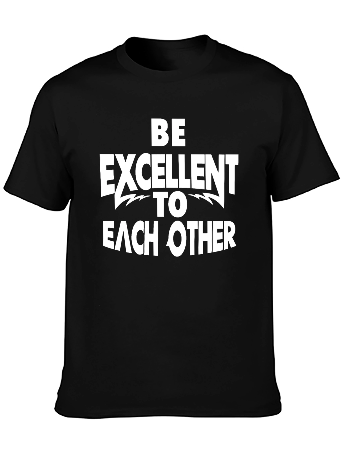 Black Be Excellent to Each Other Graphic Tee view 3