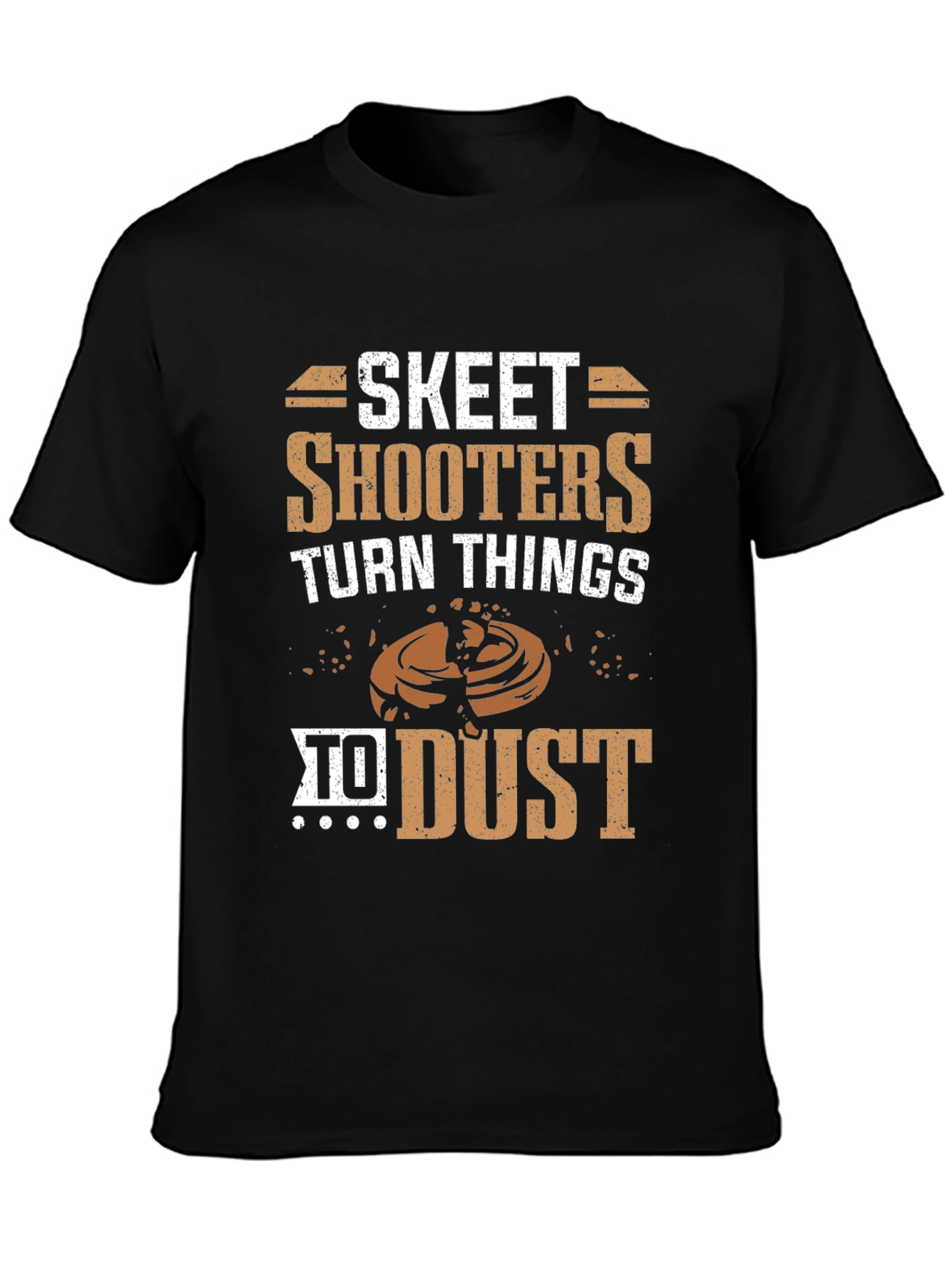 Black Skeet Shooters Turn Things to Dust T-Shirt view 3