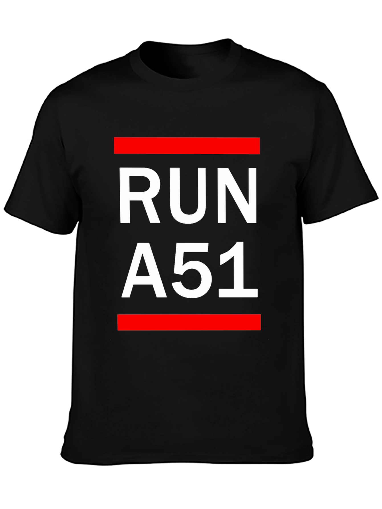 Black Run A51 Graphic T-Shirt - Black view 3