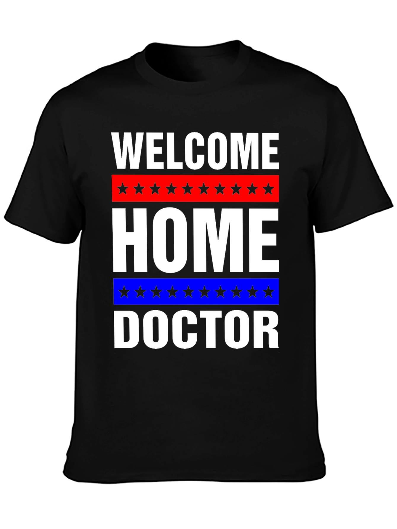 Black Welcome Home Doctor Graphic T-Shirt view 3