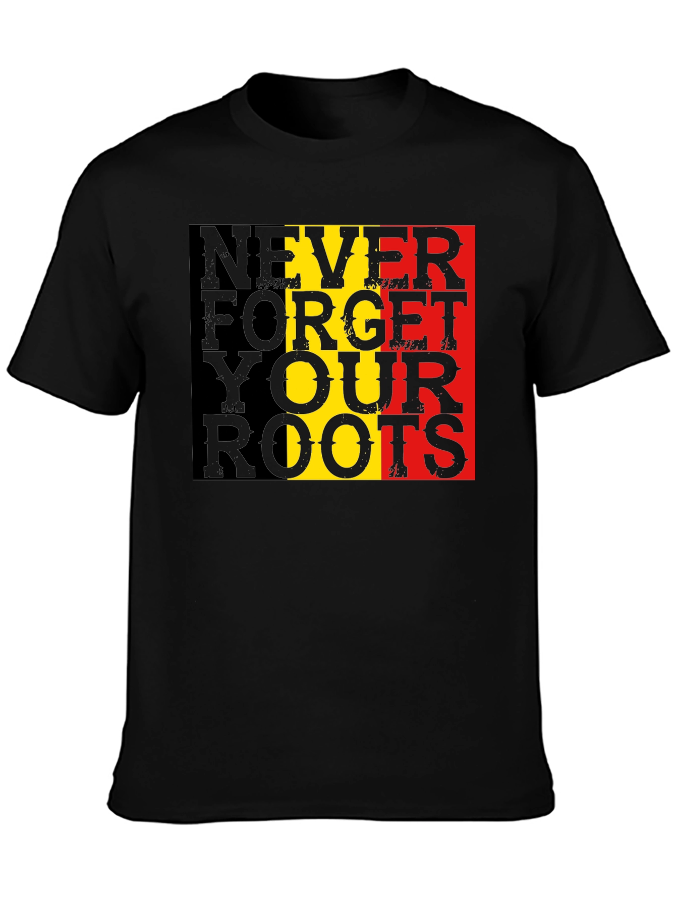 Never Forget Roots Graphic Tee - Black T-Shirt - 3