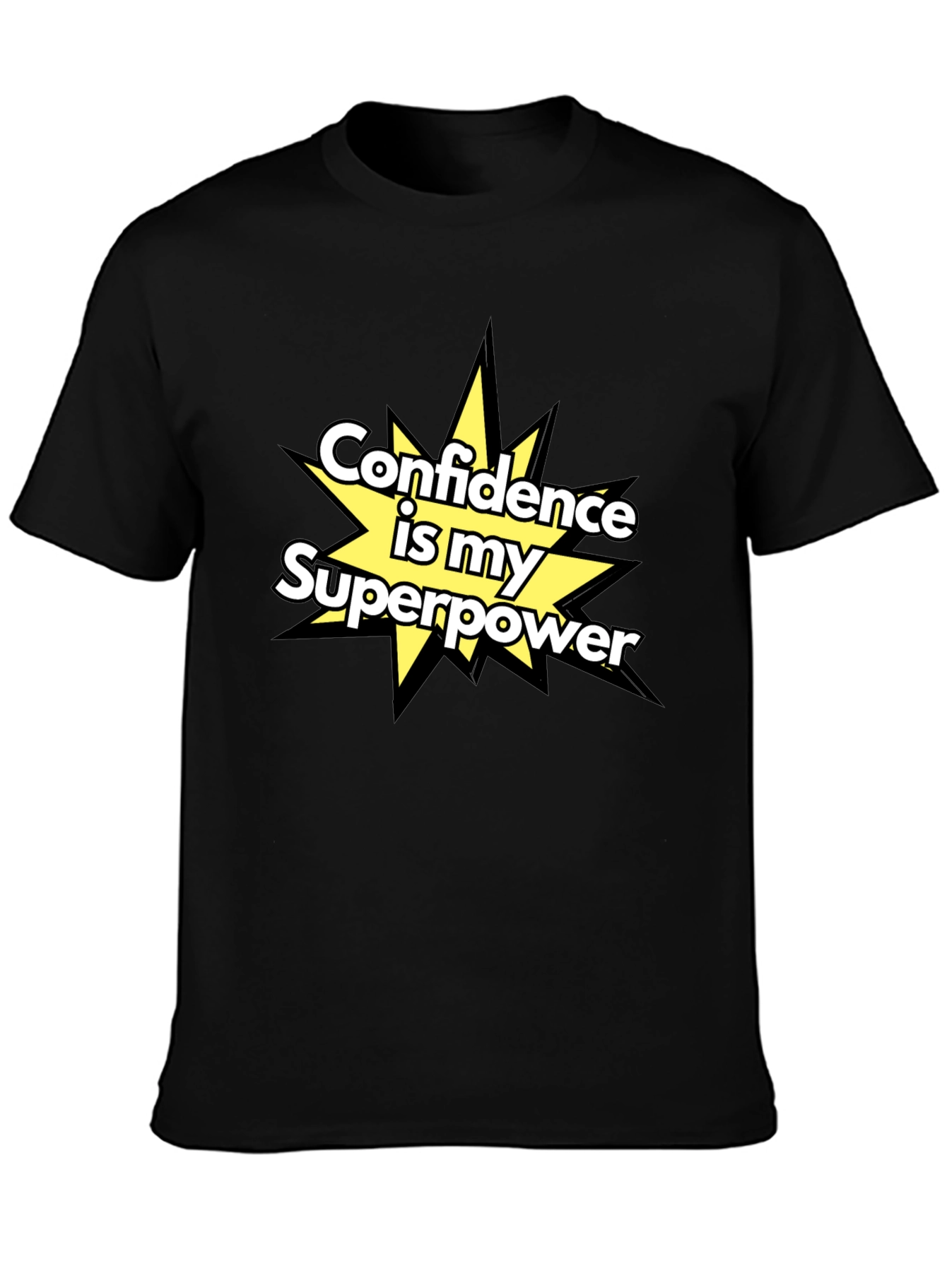 Black Confidence is my Superpower T-Shirt view 3